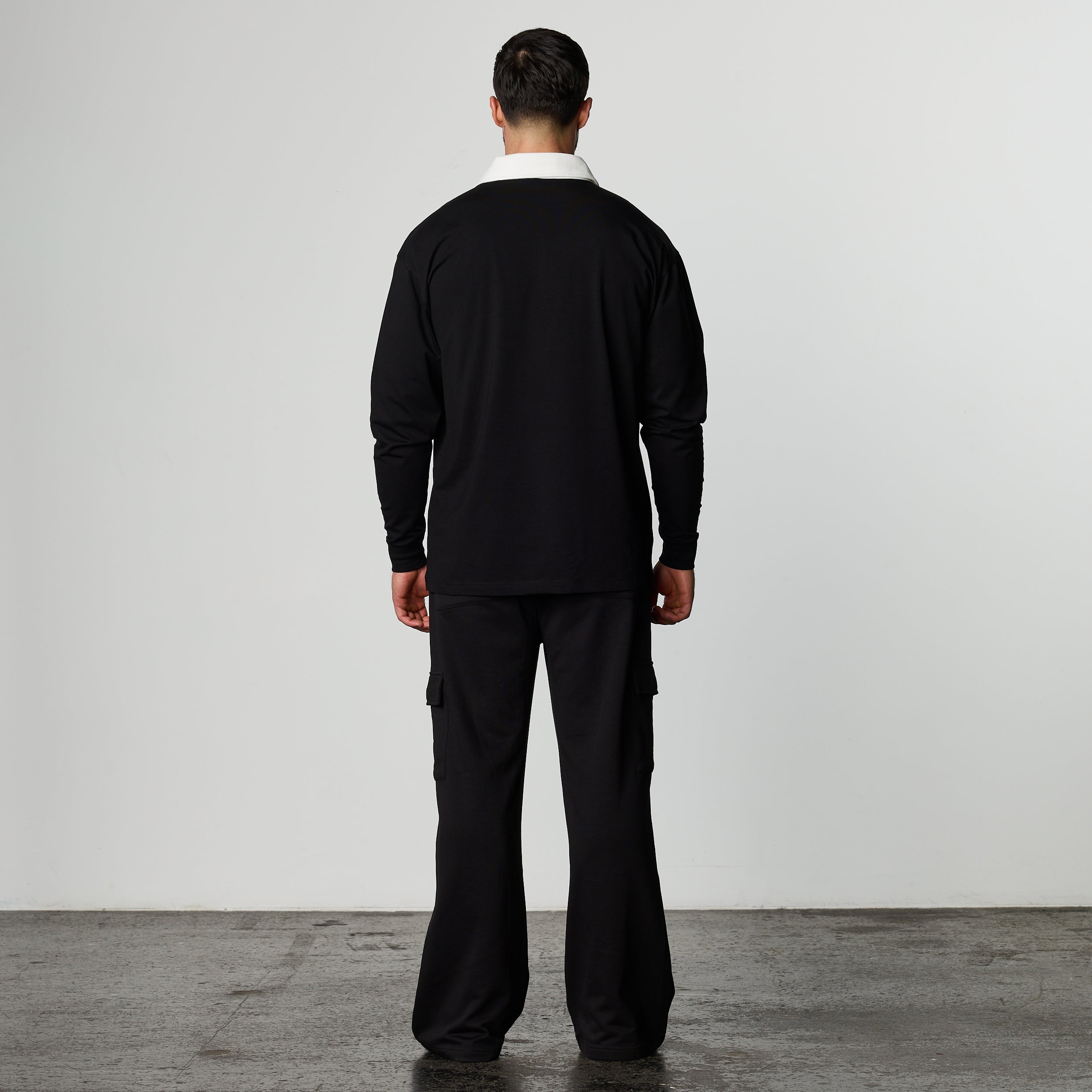 Vanquish Long sleeve Oversized Rugby Polo