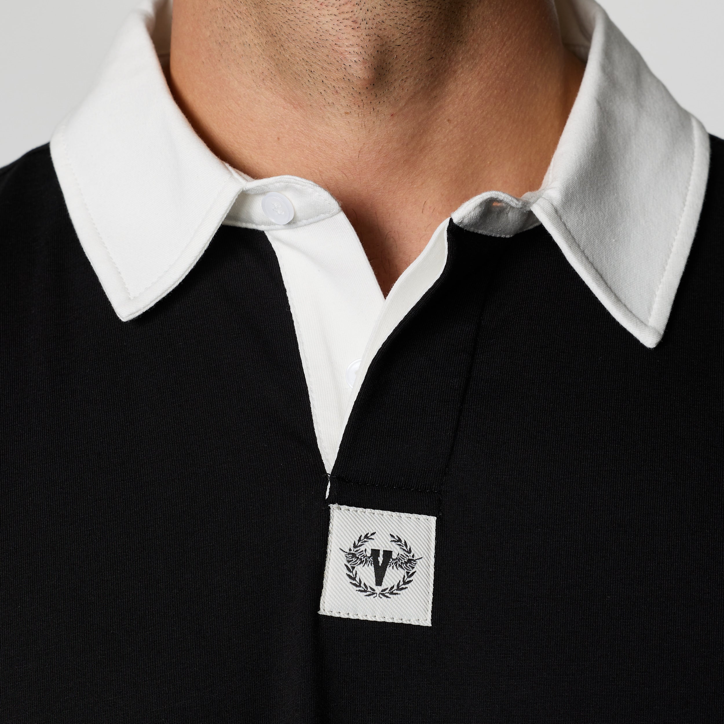 Vanquish Long sleeve Oversized Rugby Polo