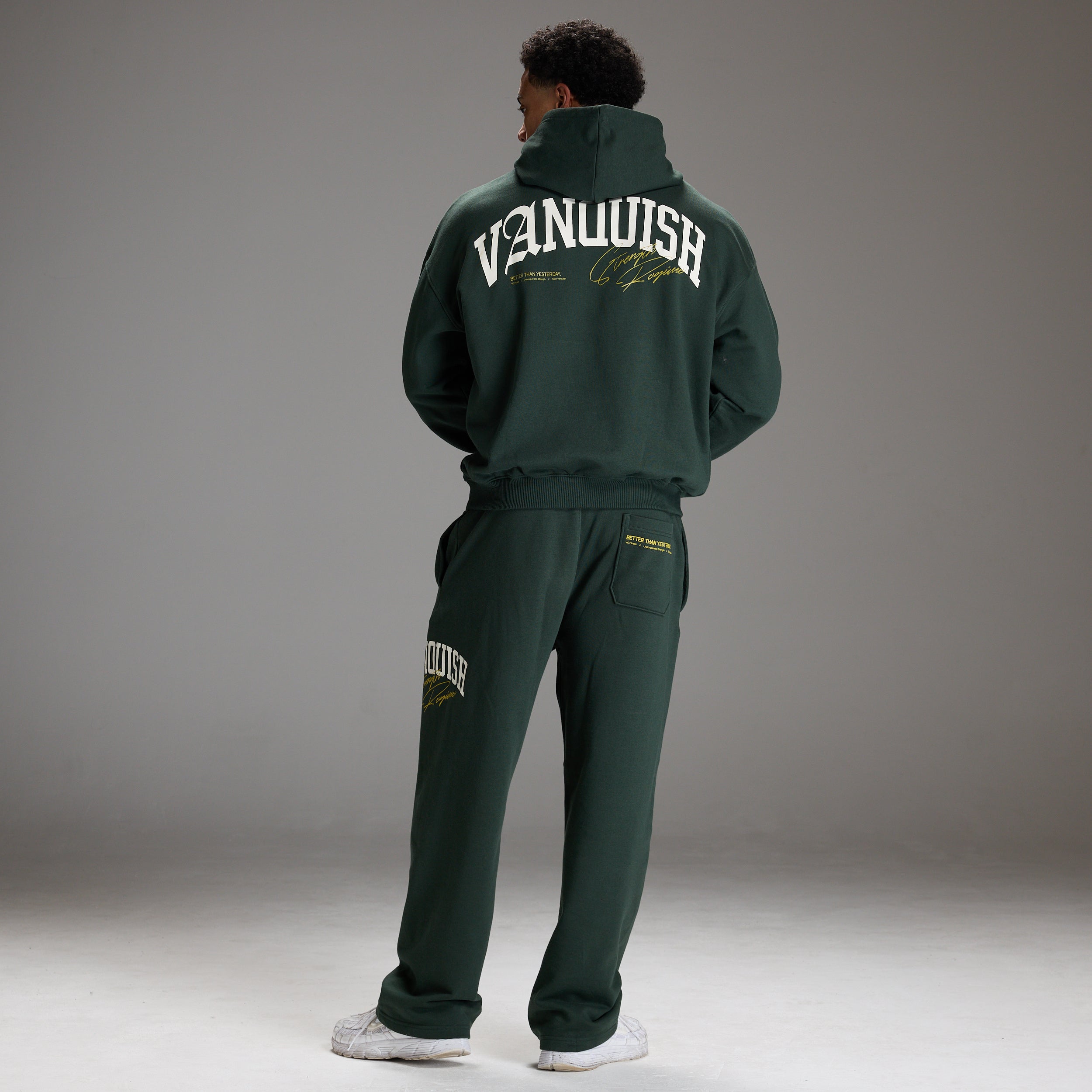 STRENGTH REGIME DARK GREEN OVERSIZED PULLOVER HOODIE
