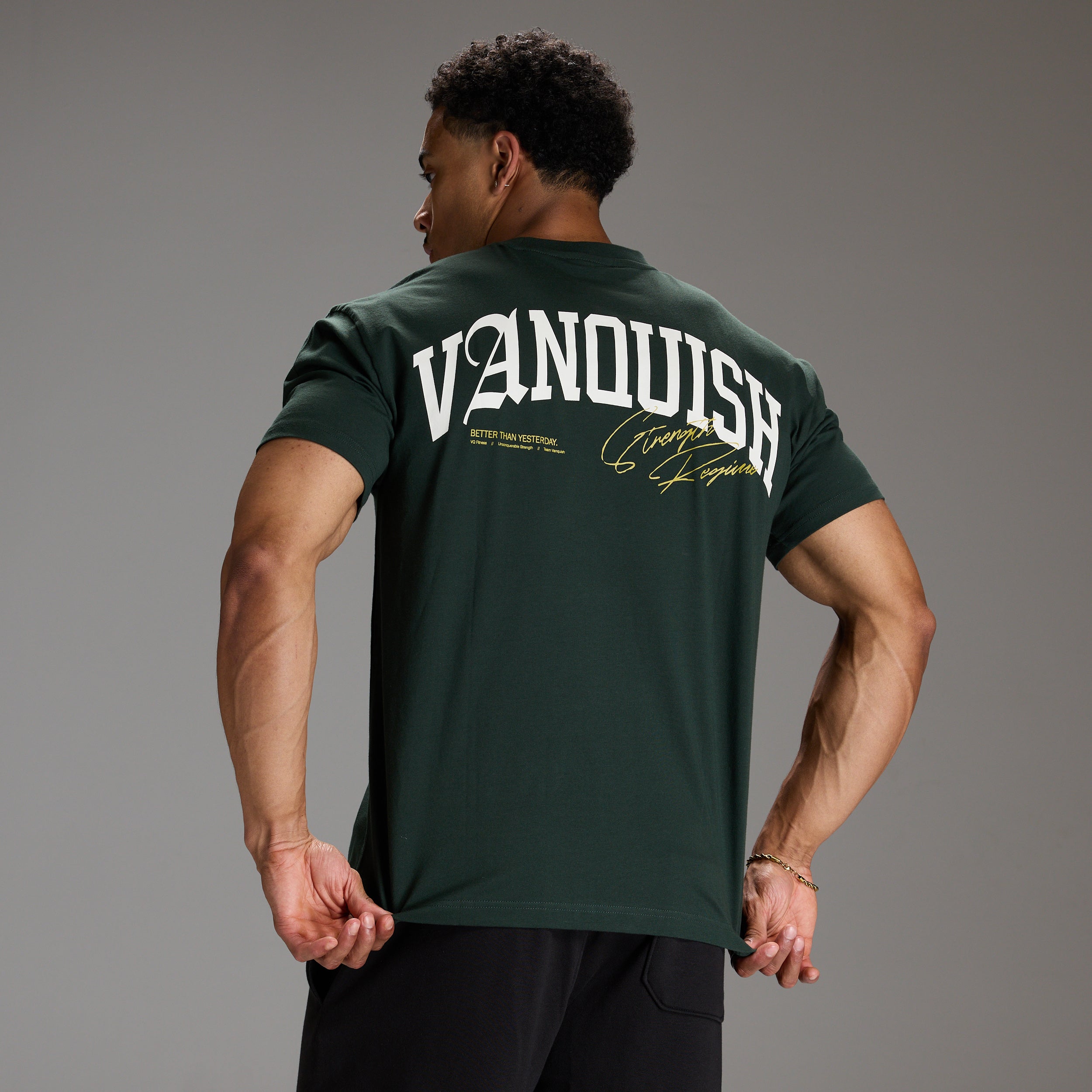 STRENGTH REGIME DARK GREEN OVERSIZED T SHIRT