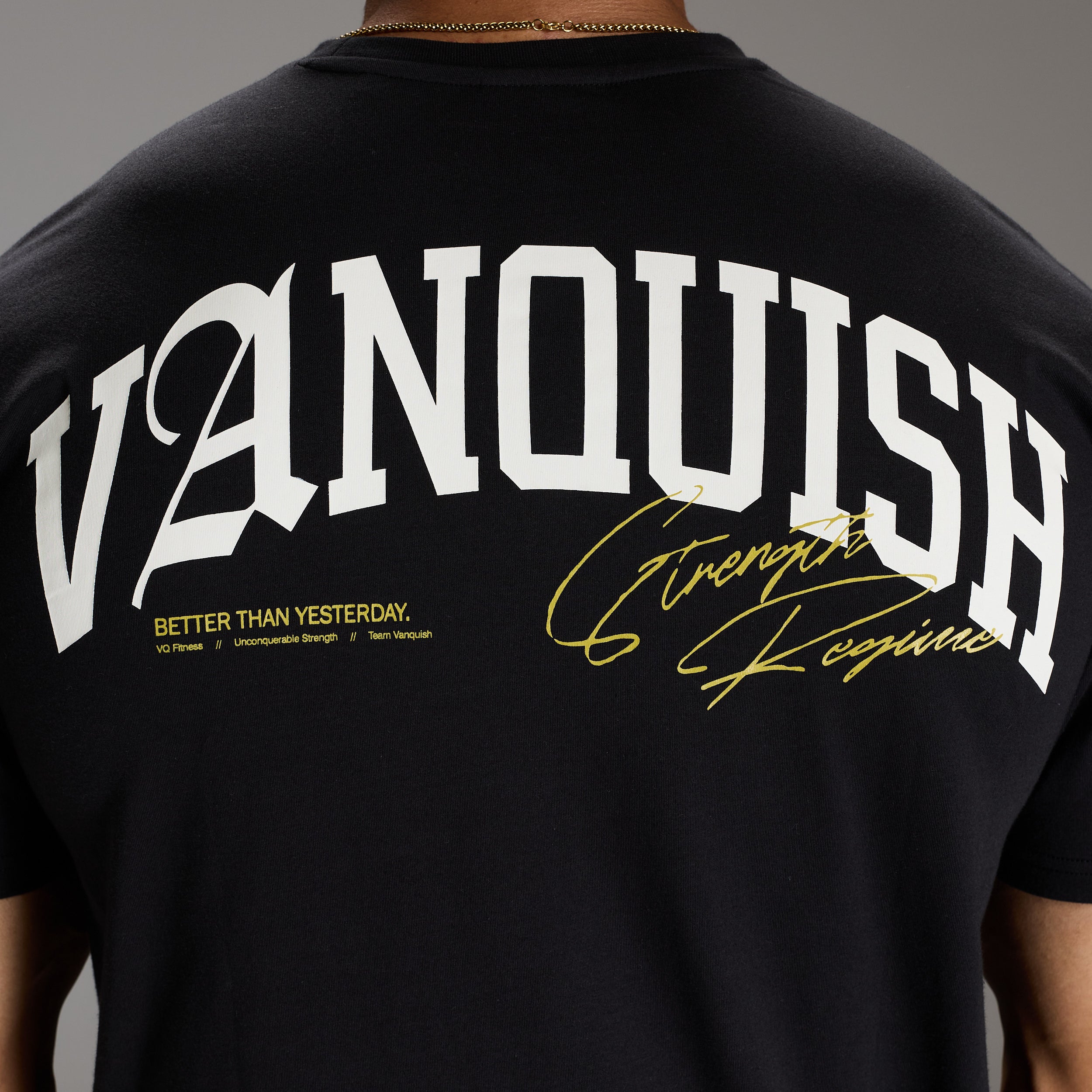 STRENGTH REGIME BLACK OVERSIZED T SHIRT