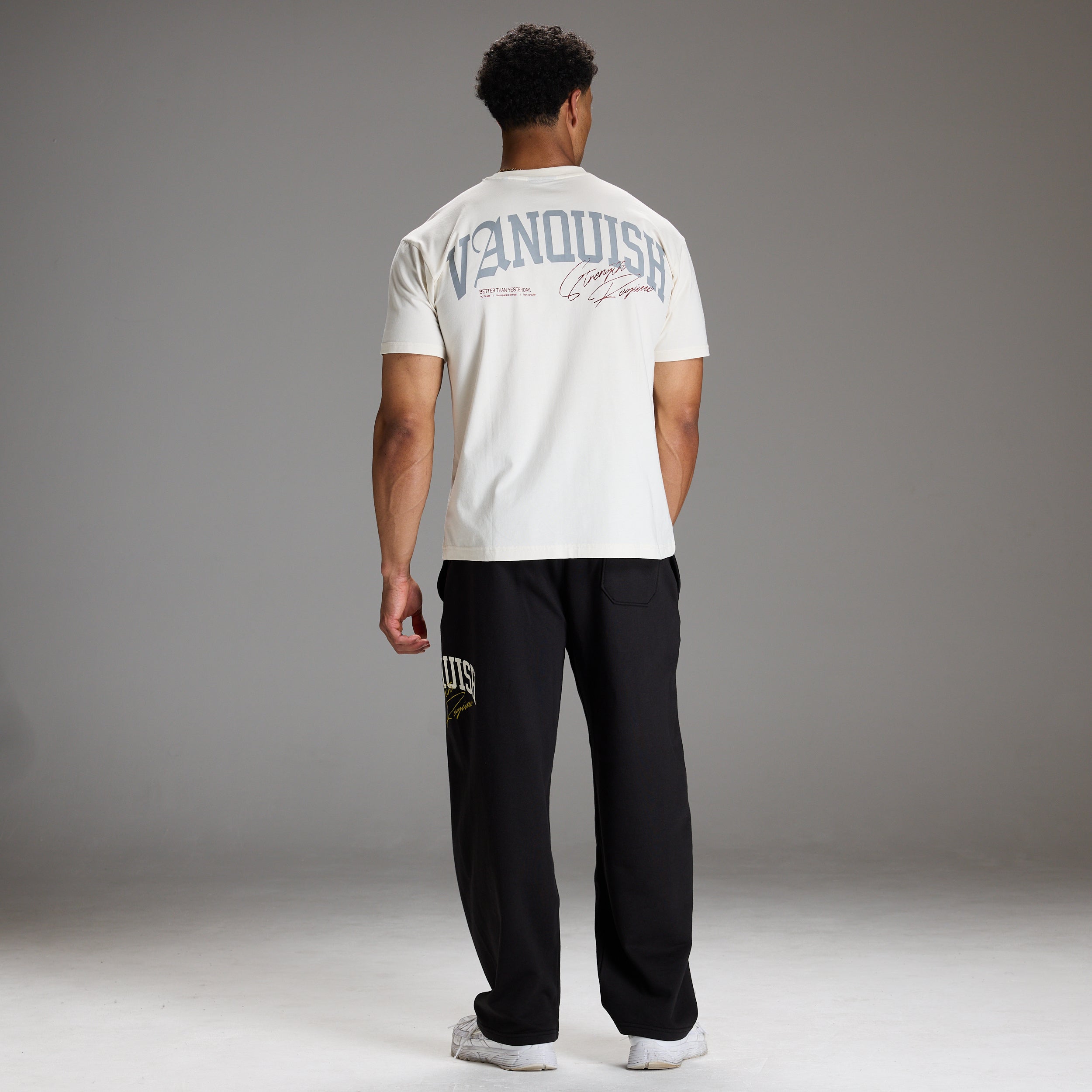 STRENGTH REGIME OFF WHITE OVERSIZED T SHIRT