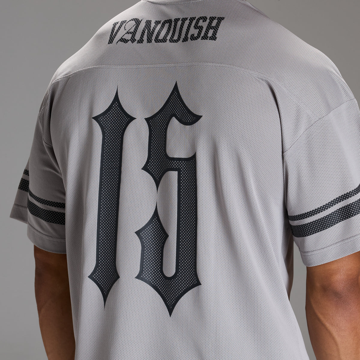 VARSITY GREY OVERSIZED FOOTBALL T SHIRT
