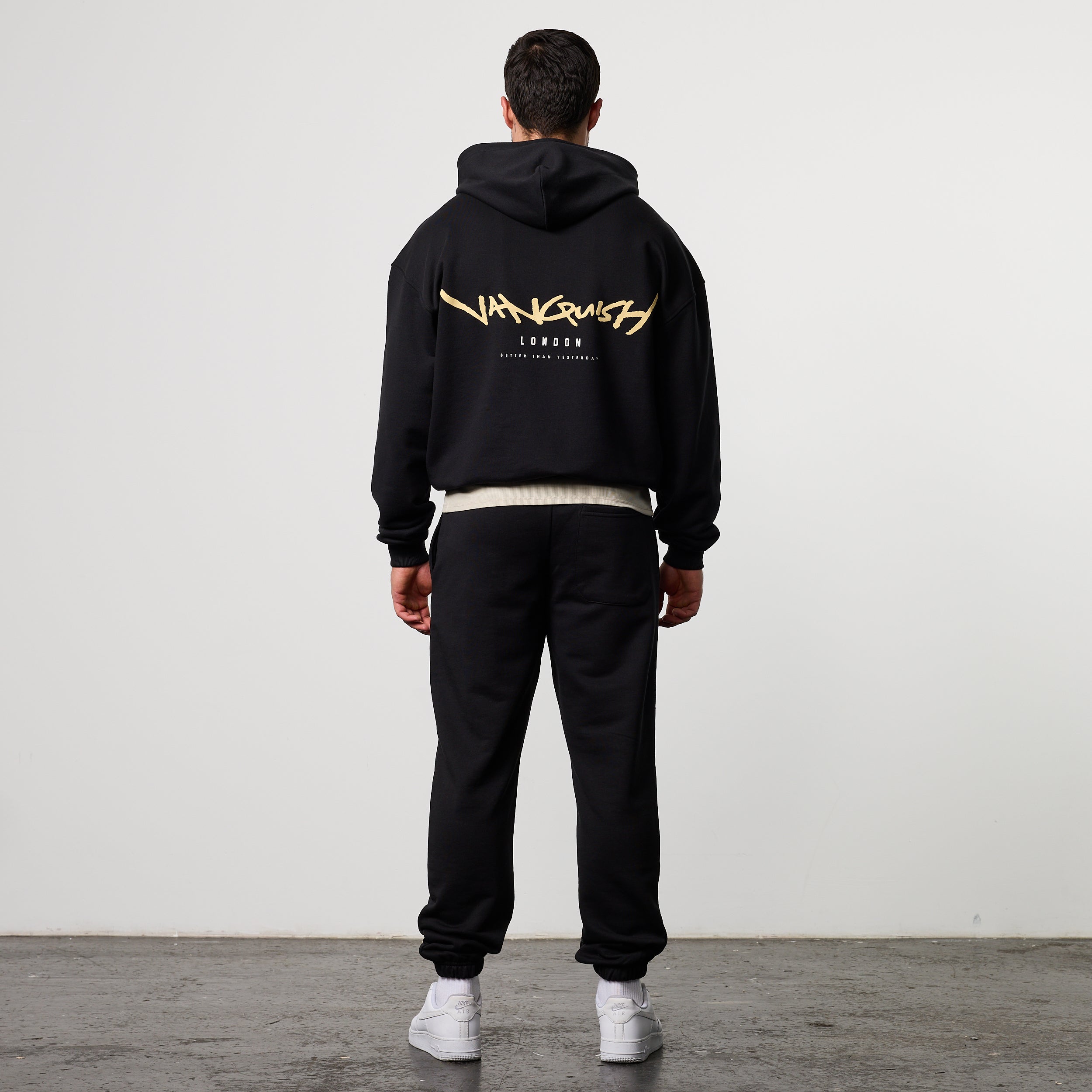 GRAFFITI BLACK OVERSIZED HOODIE