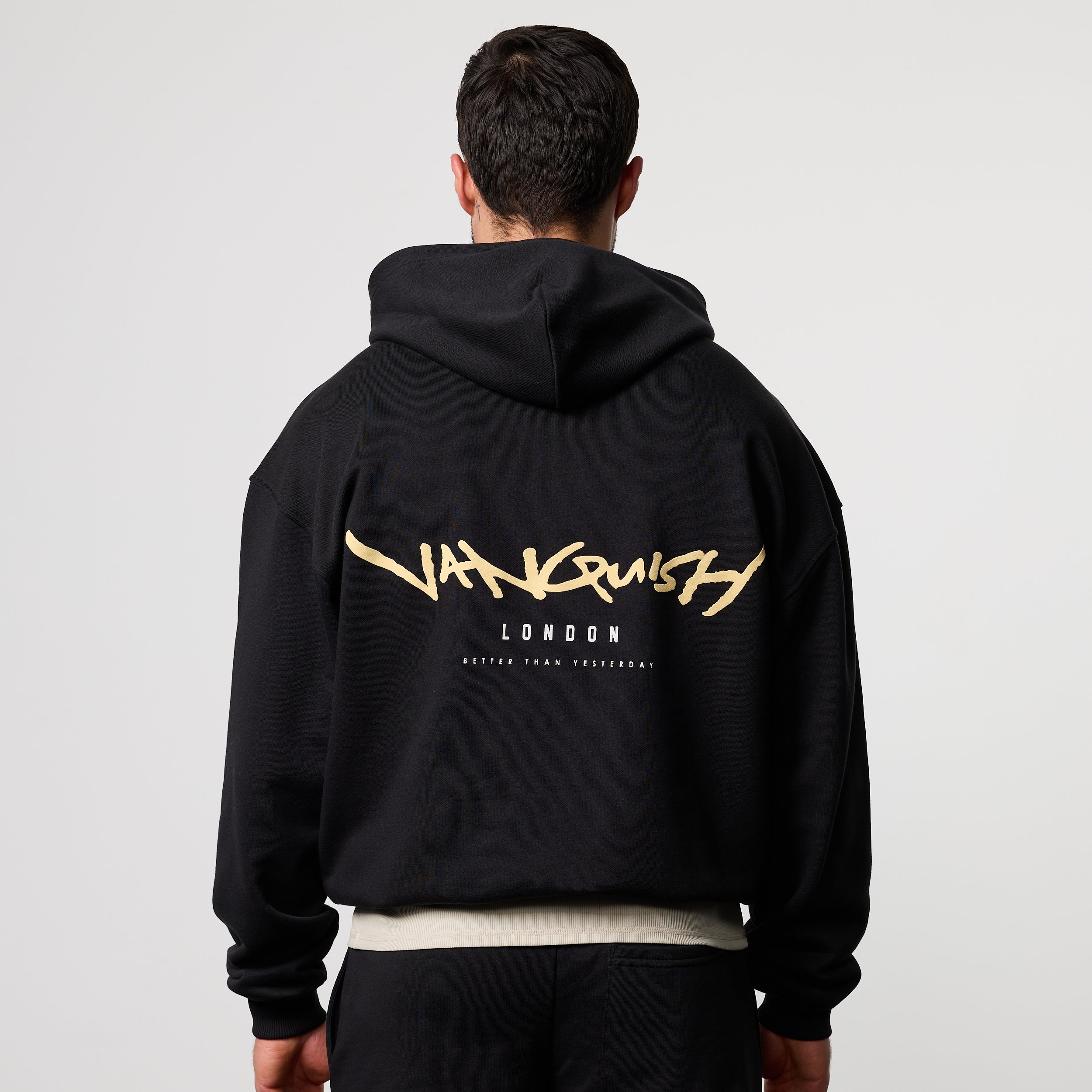 GRAFFITI BLACK OVERSIZED HOODIE