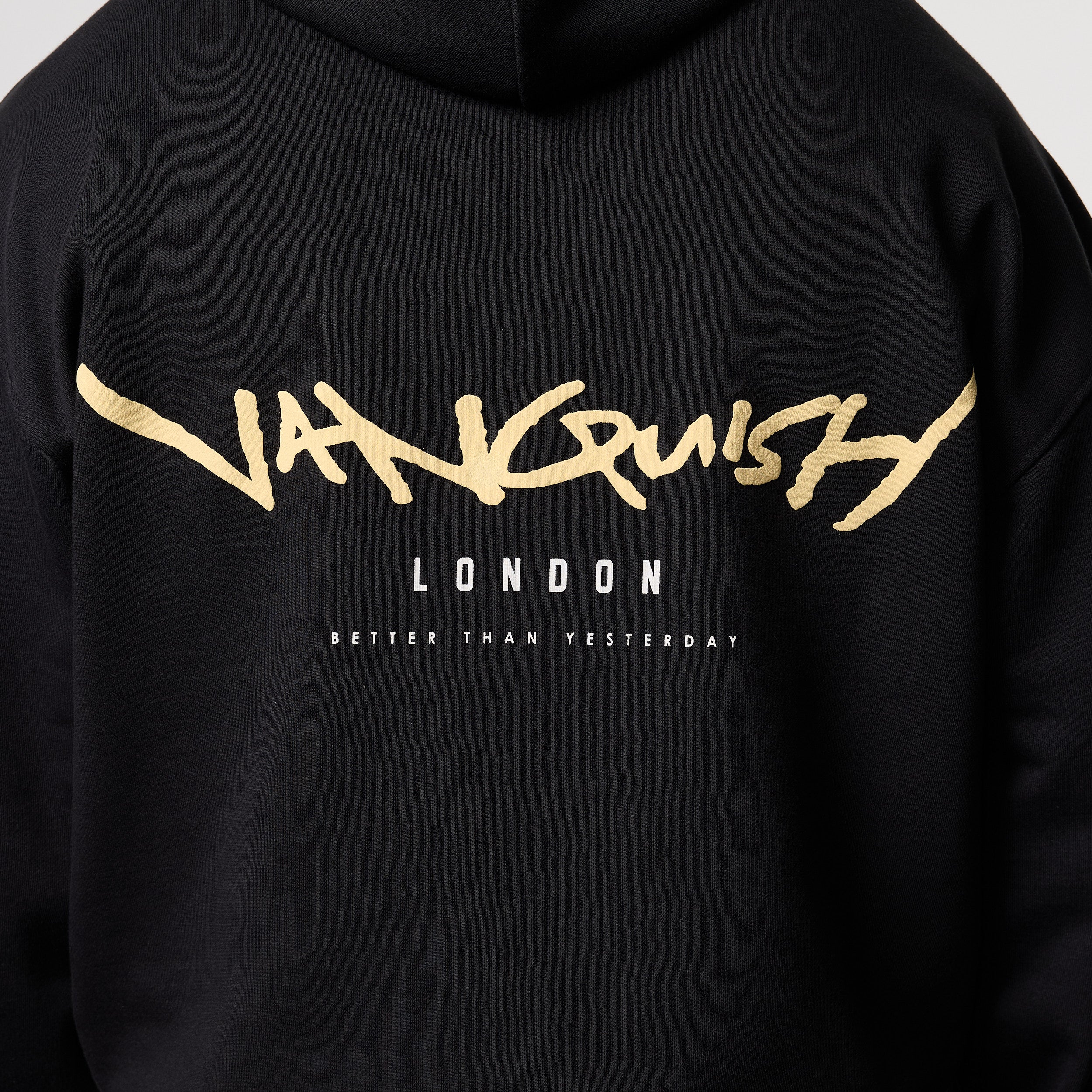 GRAFFITI BLACK OVERSIZED HOODIE