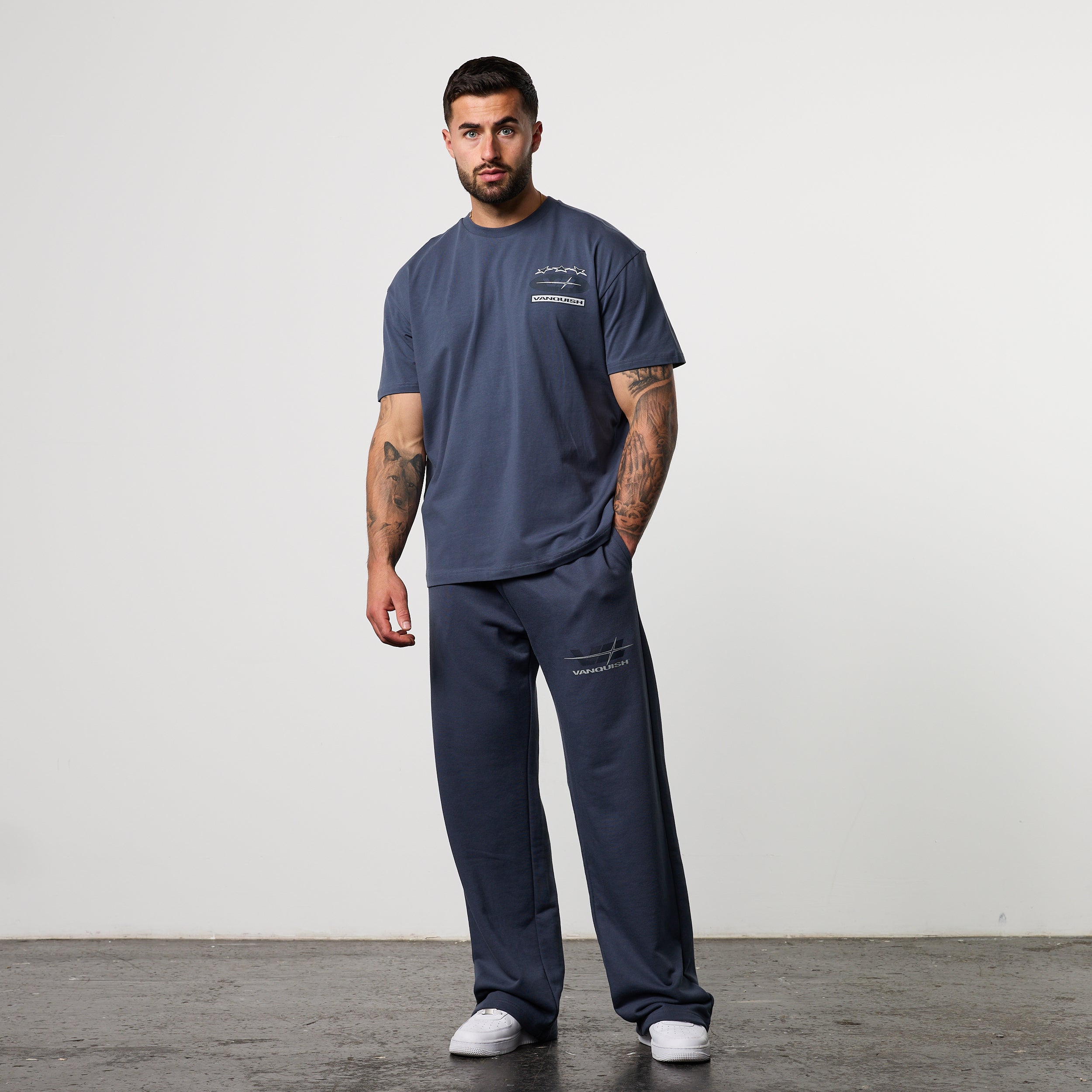 POWERLINE DUSK BLUE OVERSIZED T-SHIRT