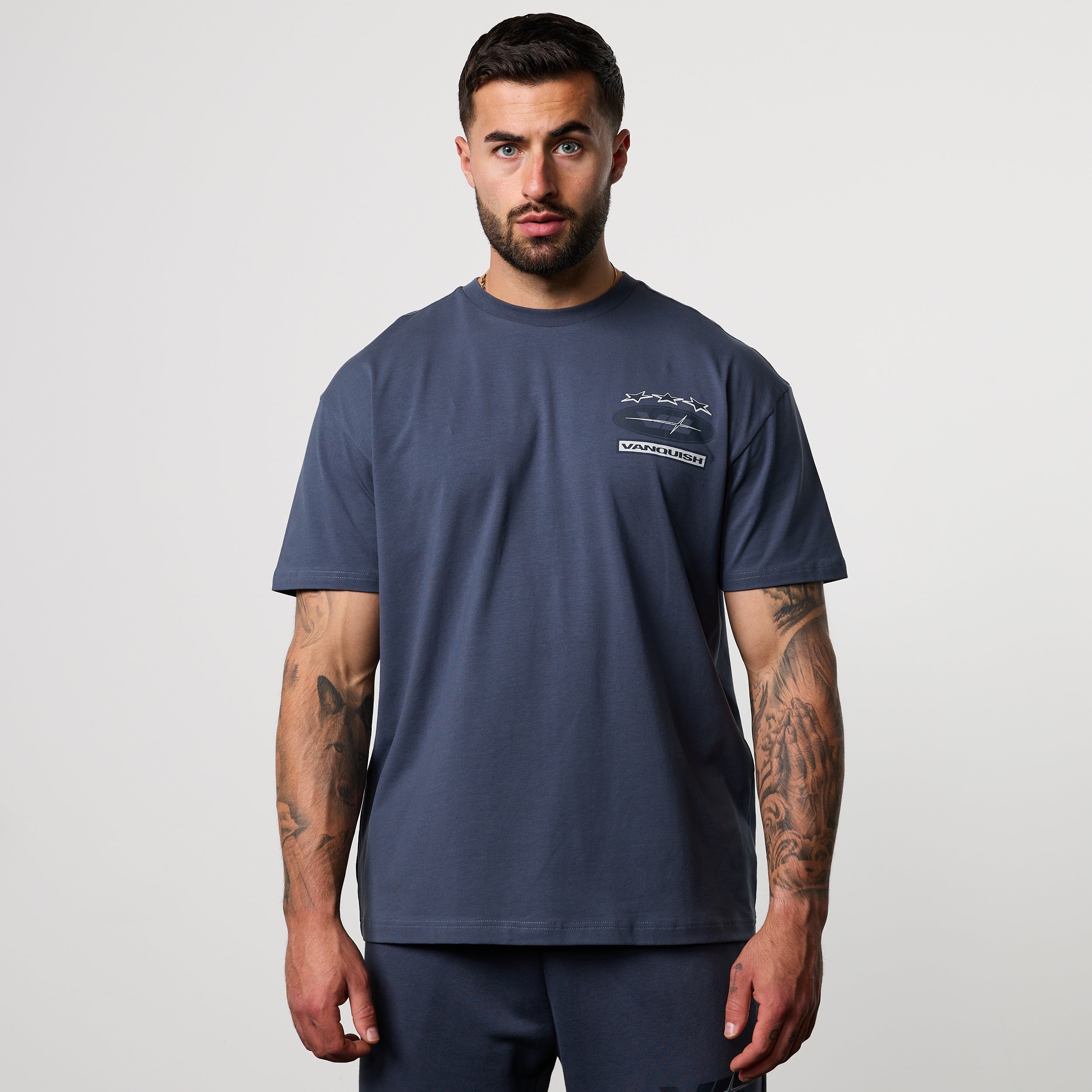 POWERLINE DUSK BLUE OVERSIZED T-SHIRT