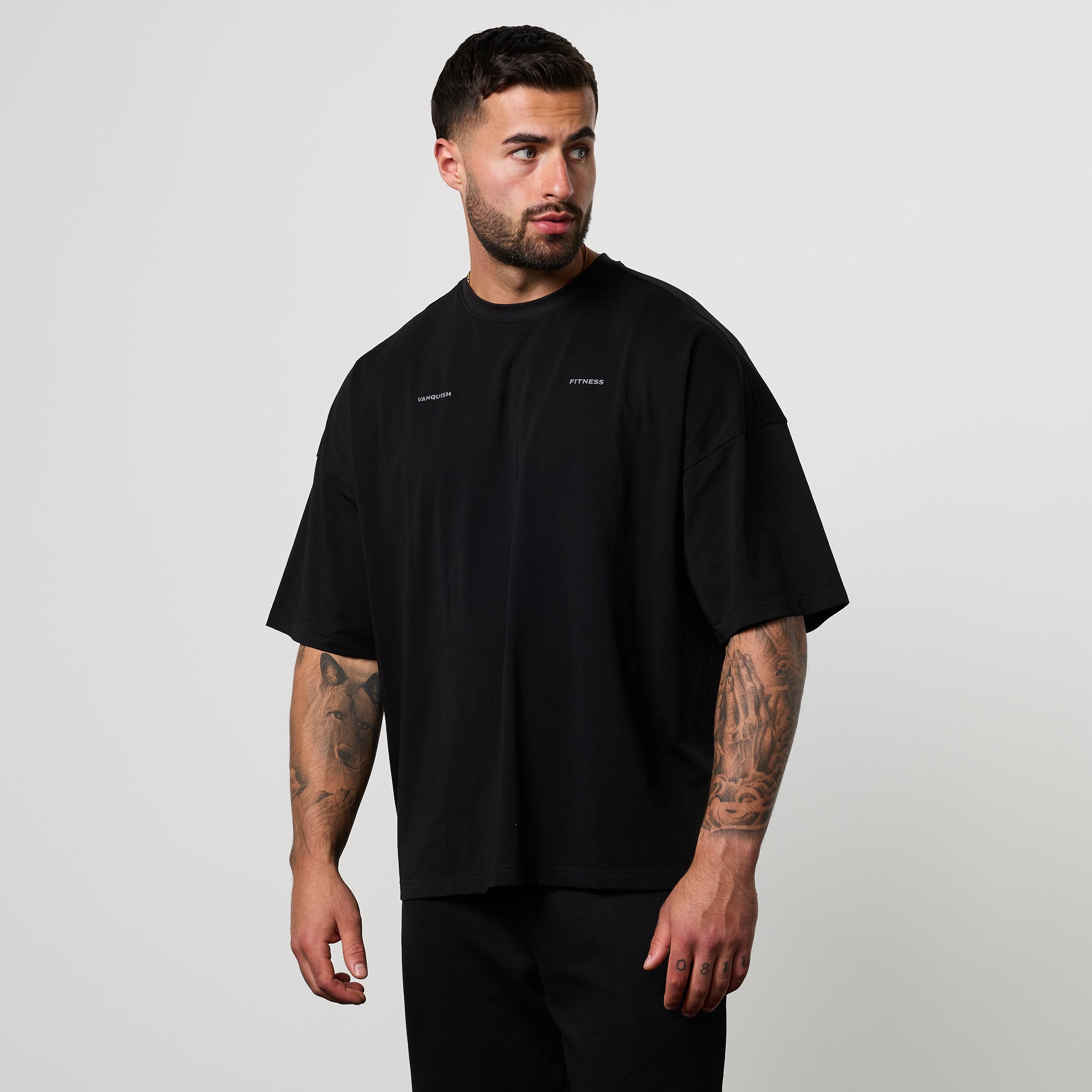 BLACK FORGE BLACK BOXY OVERSIZED T SHIRT