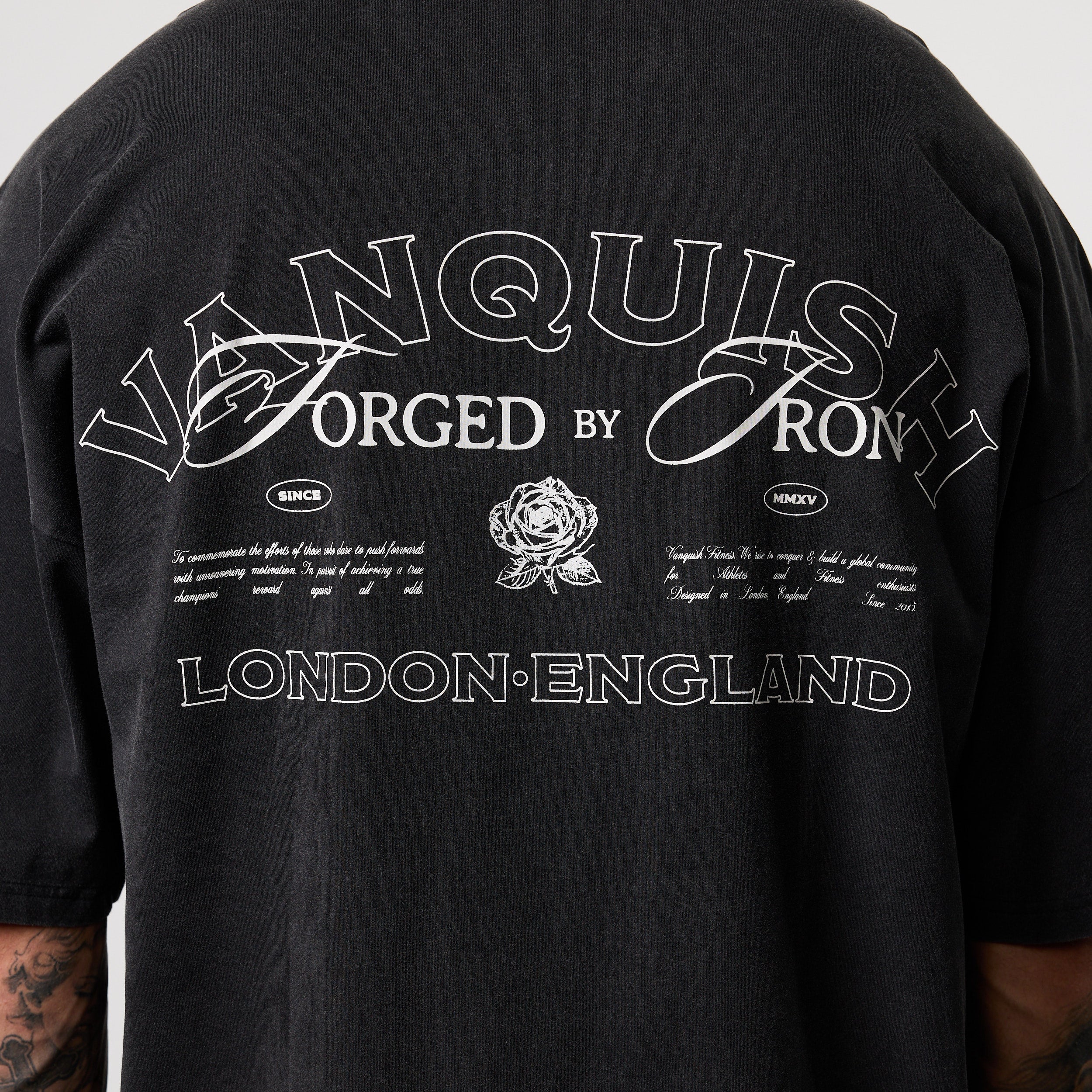 BLACK FORGE WASHED BLACK BOXY OVERSIZED T SHIRT