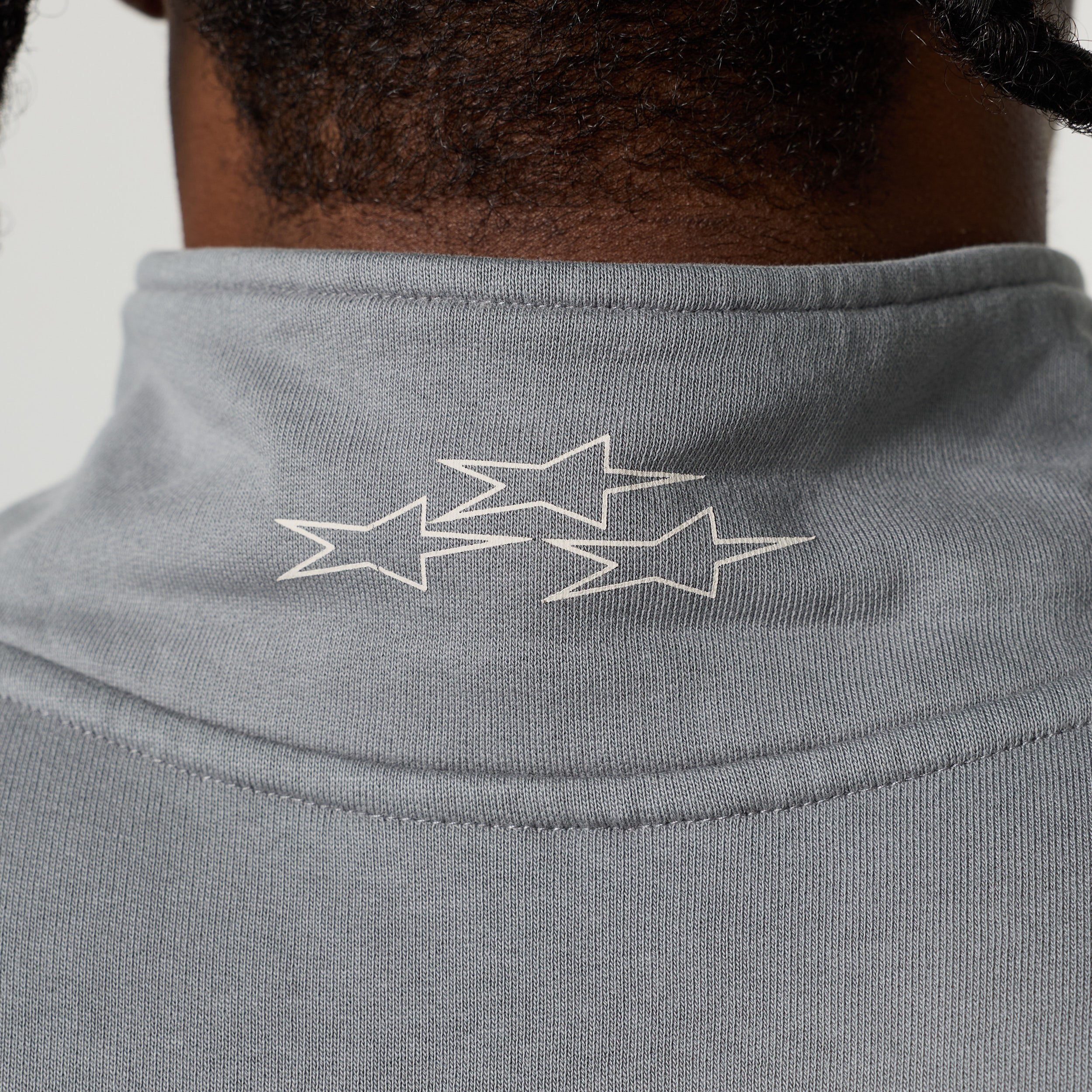 QUICKSTRIKE SLATE OVERSIZED 1/4 ZIP SWEATER