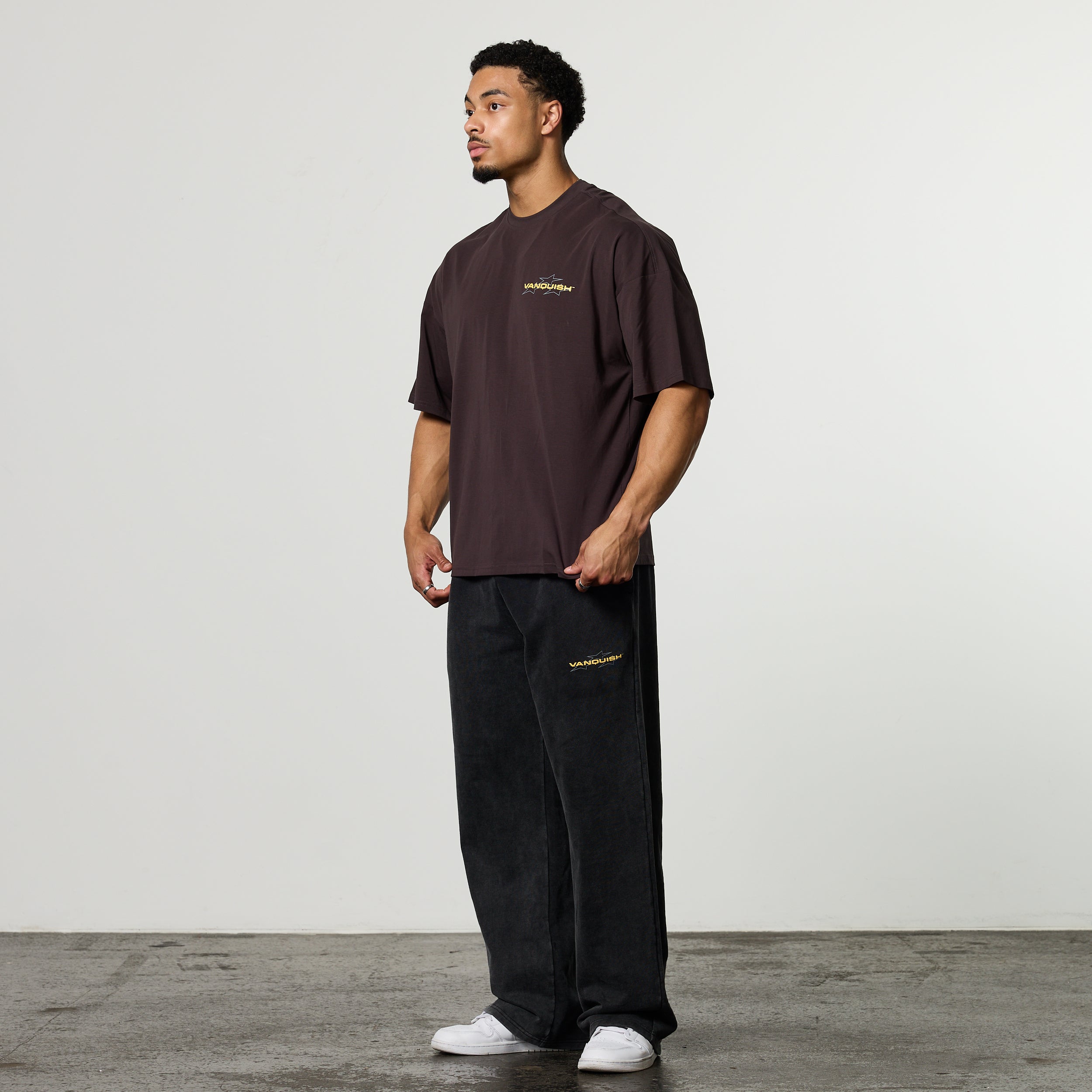 QUICKSTRIKE BLACK BOXY OVERSIZED T SHIRT