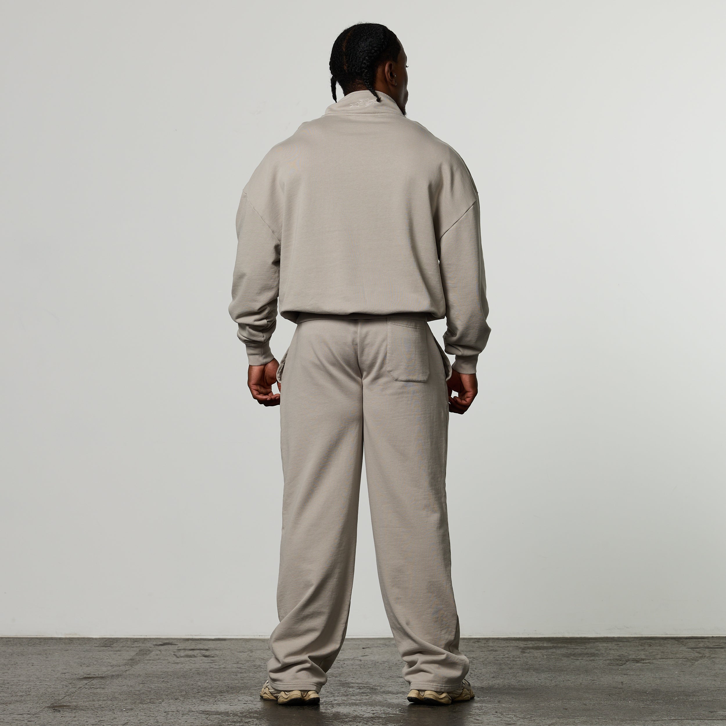 QUICKSTRIKE STONE OVERSIZED 1/4 ZIP SWEATER