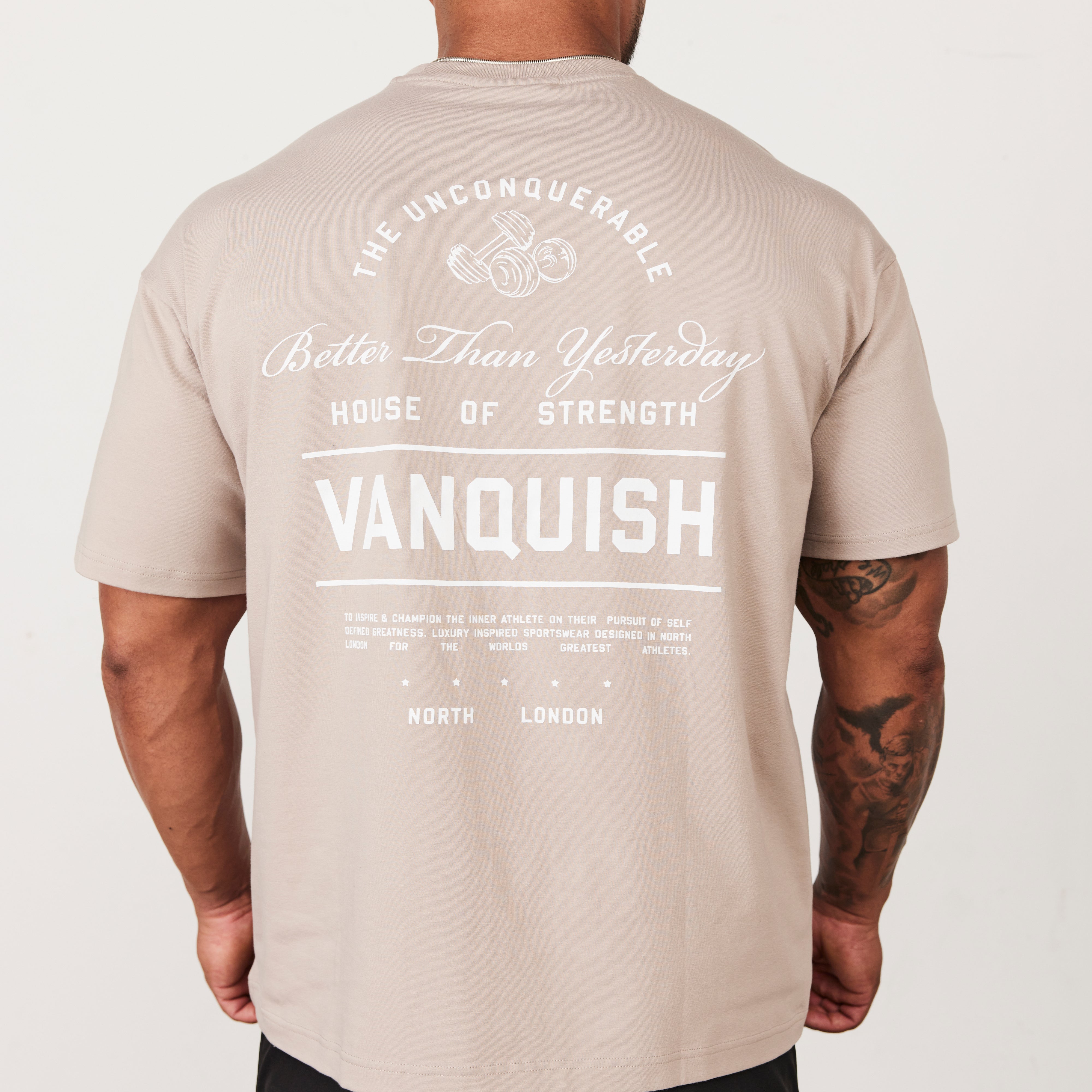 Vanquish TSP Taupe Luxury Sportswear Oversized T Shirt