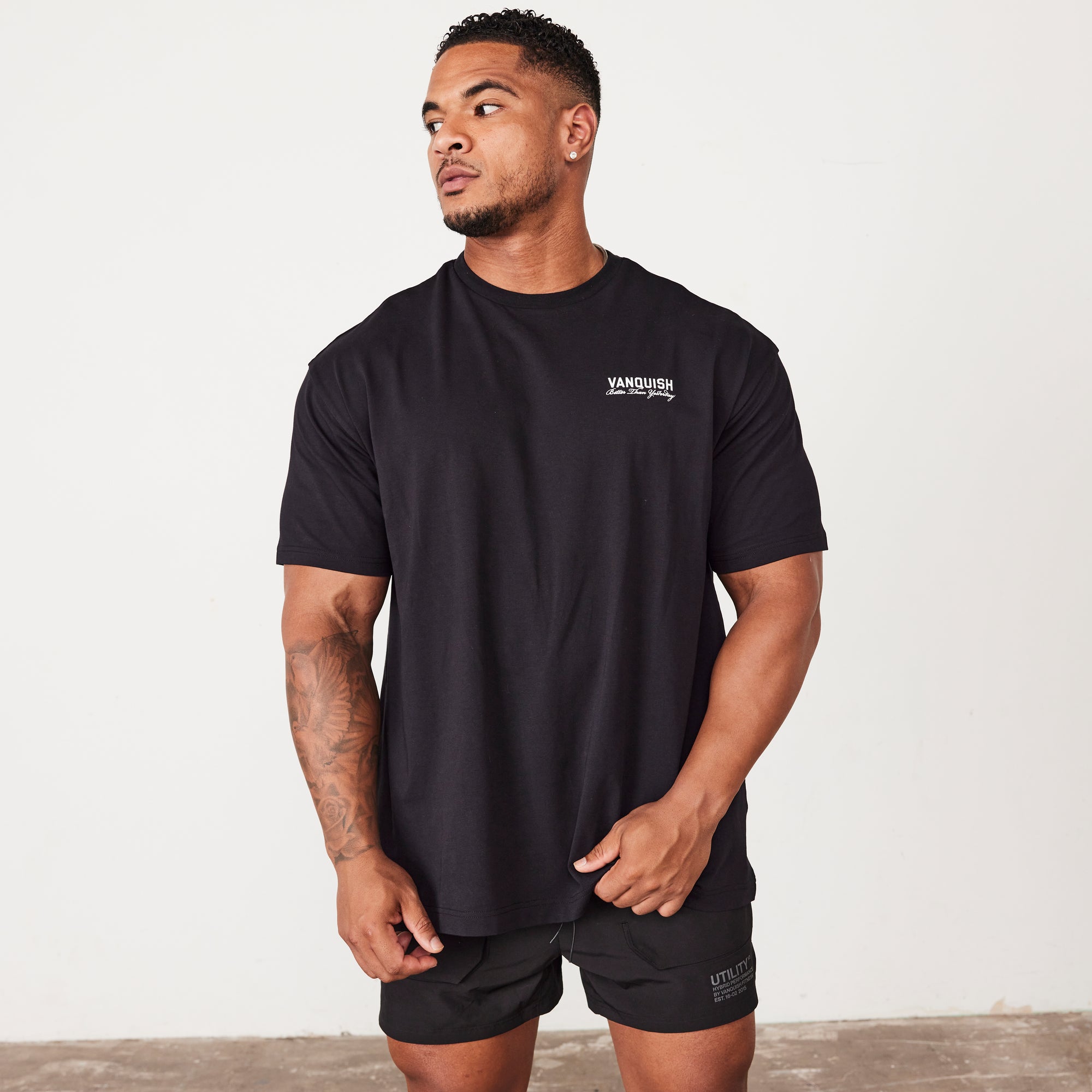 Vanquish TSP Black Luxury Sportswear Oversized T Shirt