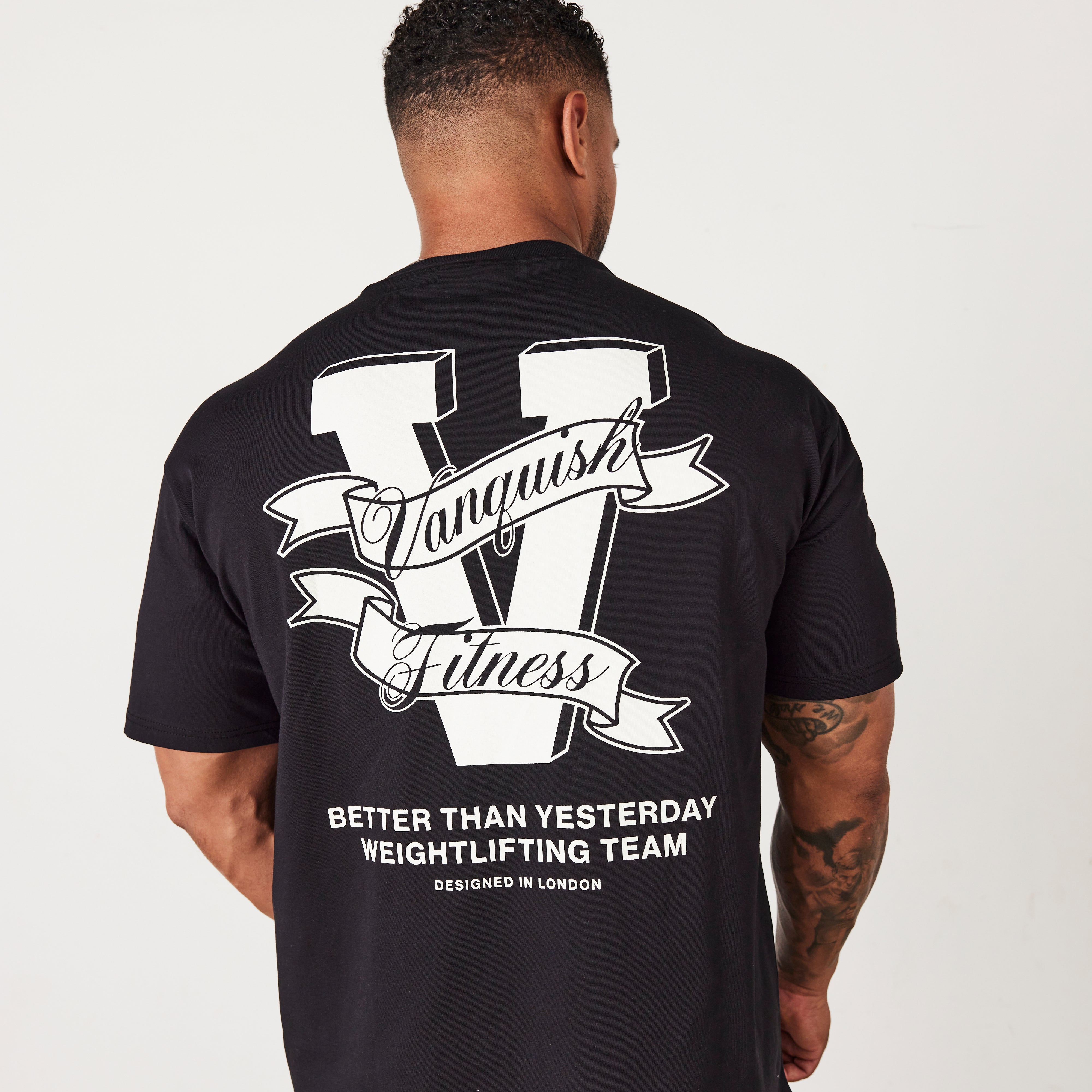Vanquish TSP Black Weightlifting Team Oversized T Shirt