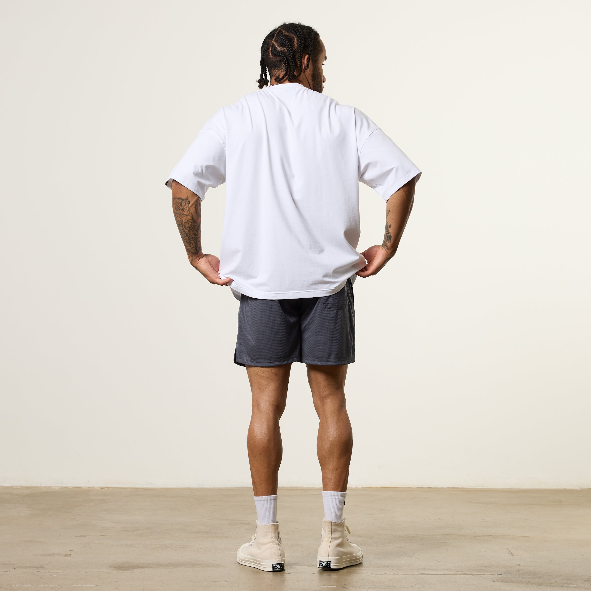 Vanquish Essential V2 White Oversized Boxy T Shirt