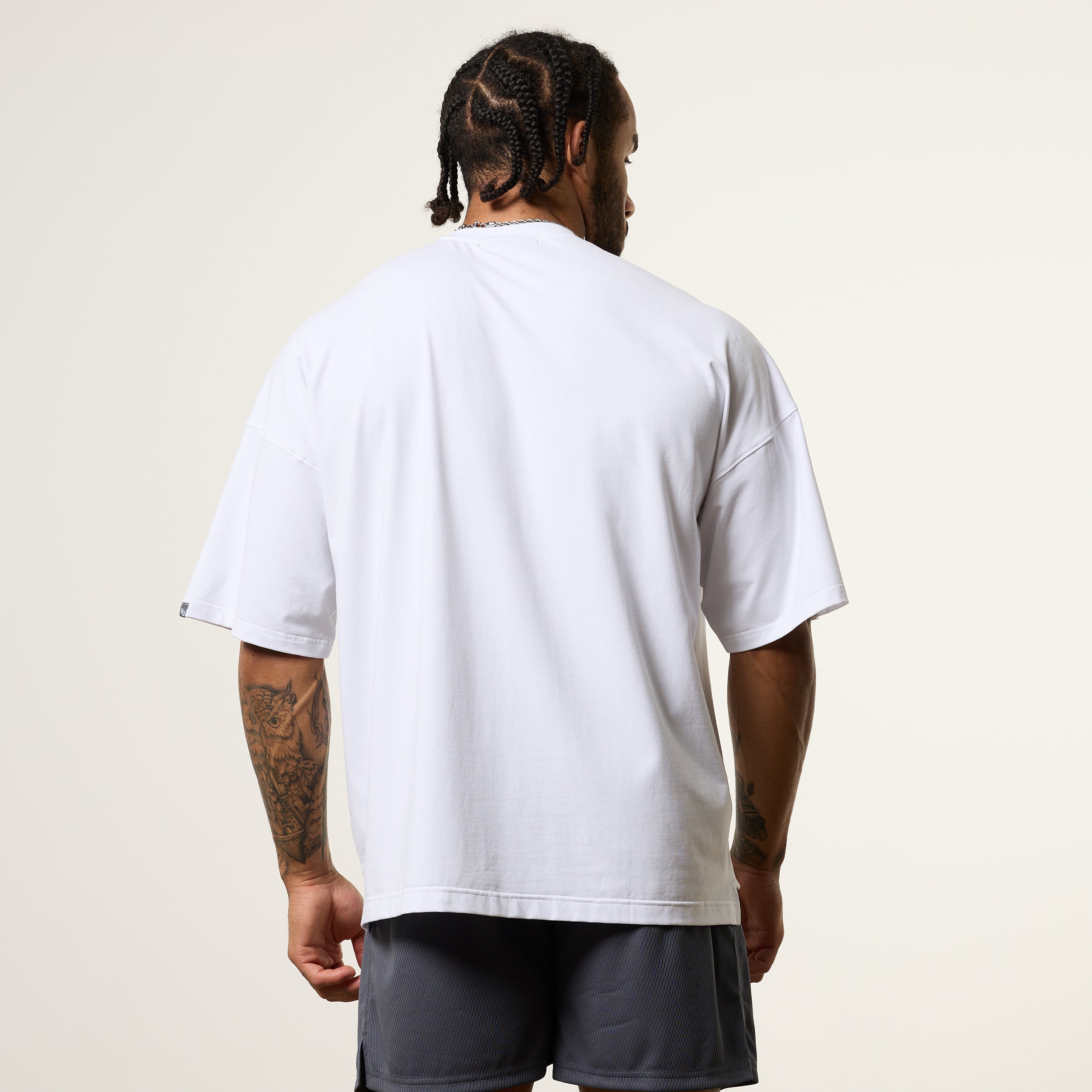 Vanquish Essential V2 White Oversized Boxy T Shirt