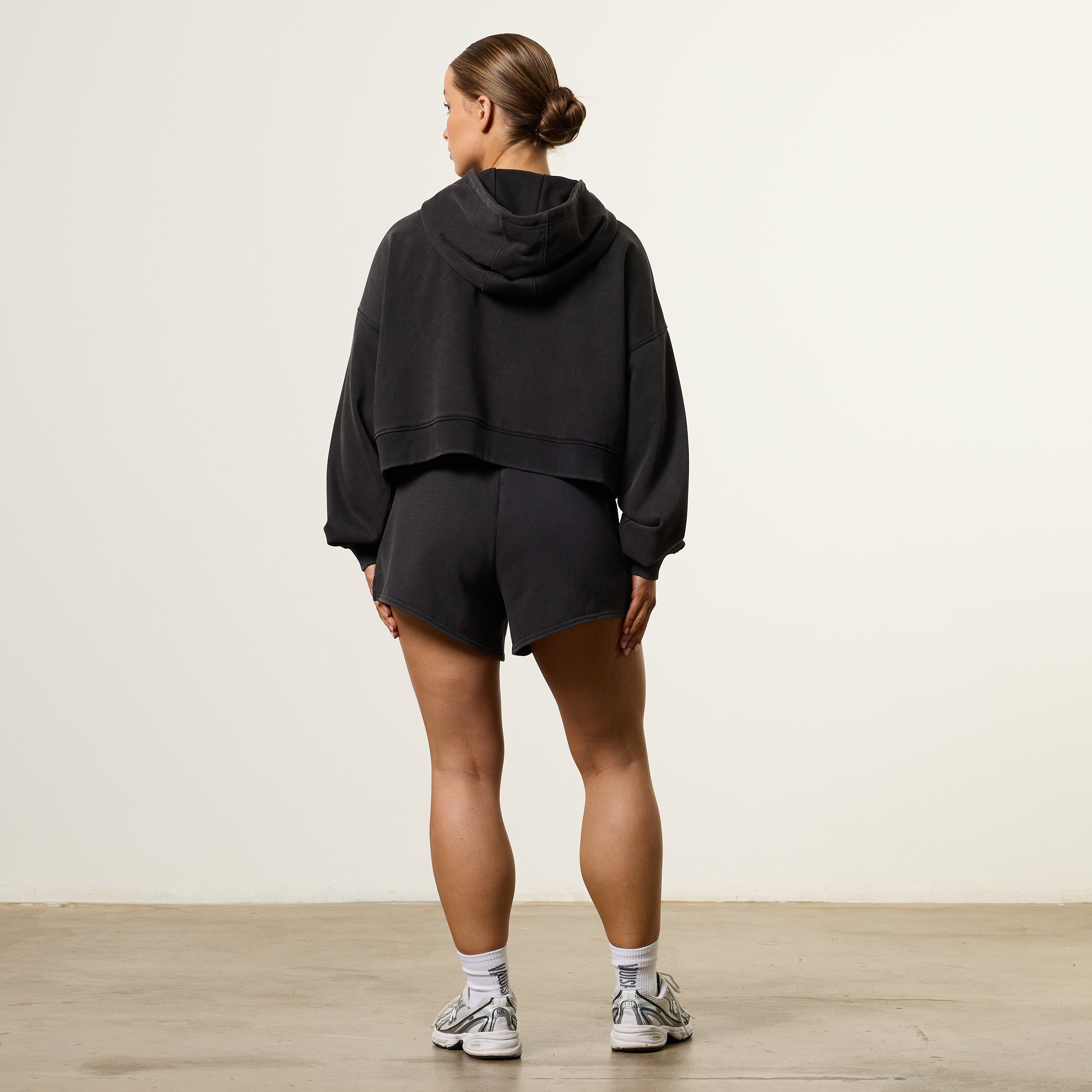Vanquish Womens Washed Black Loose Shorts