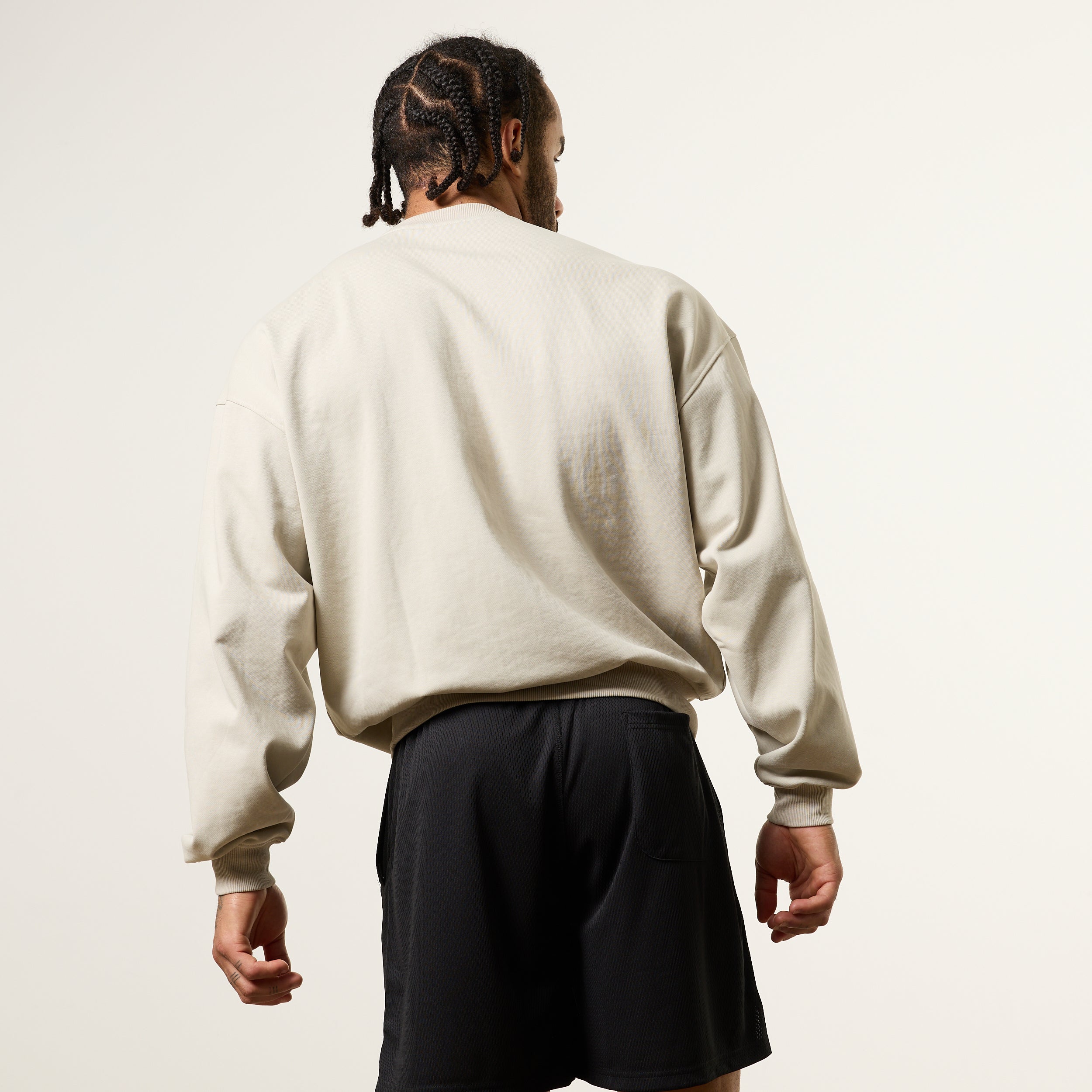 Vanquish Essential V2 Stone Oversized Boxy Sweatshirt