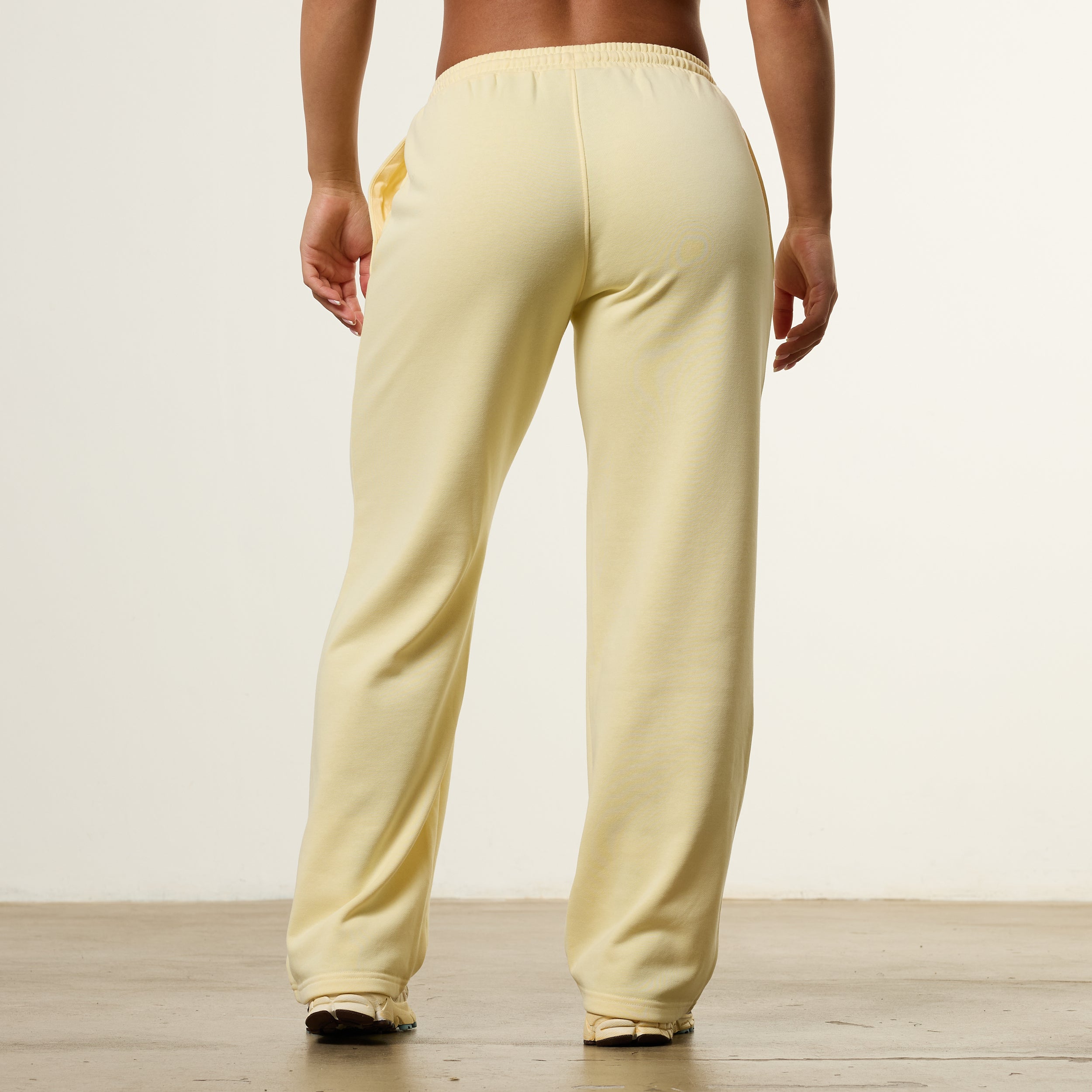 Vanquish Essential Butter Yellow Relaxed Waist-Band Sweatpants