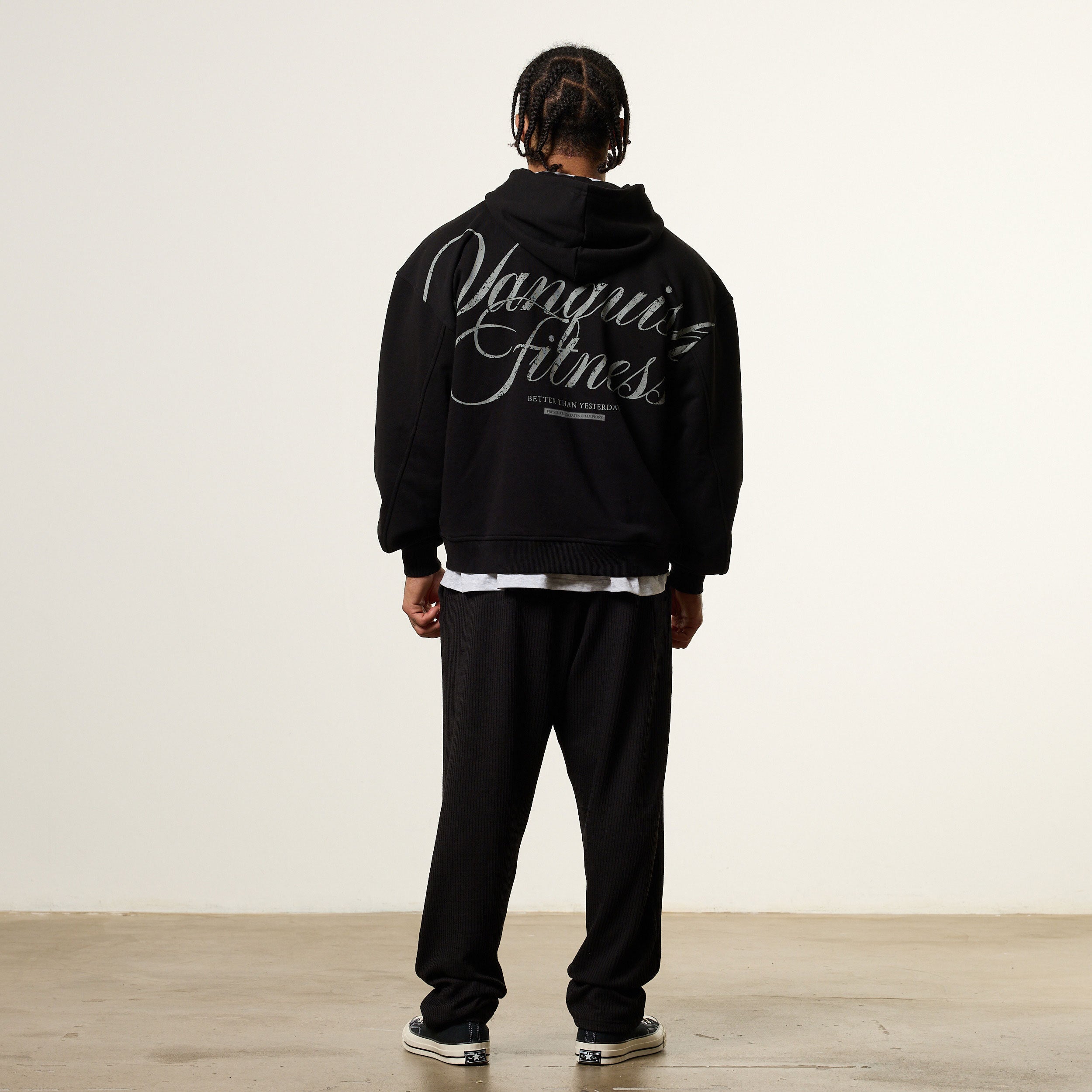 Vanquish x JBeast Black Oversized Full Zip Hoodie