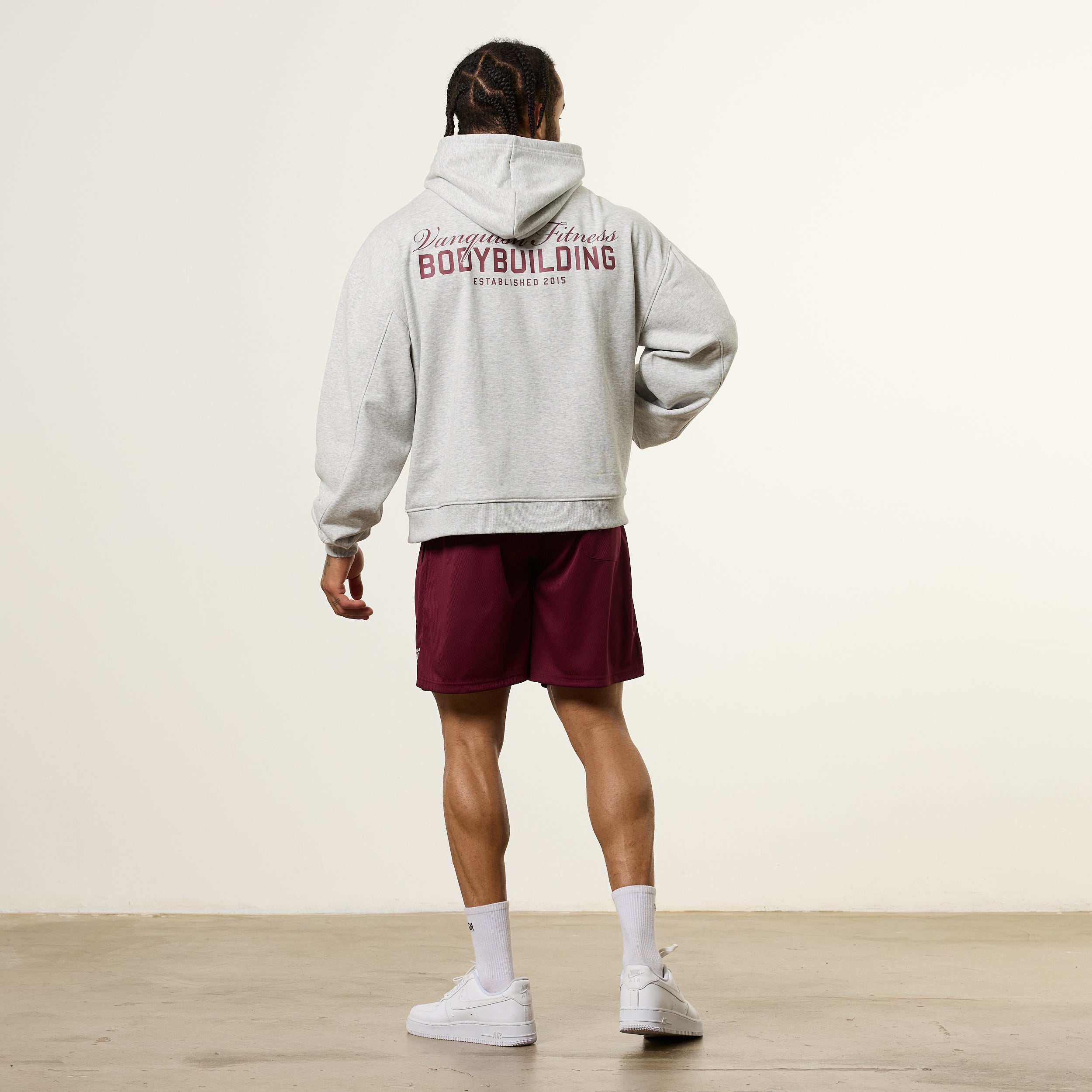 Vanquish Bodybuilding Chalk Oversized Boxy Pullover Hoodie