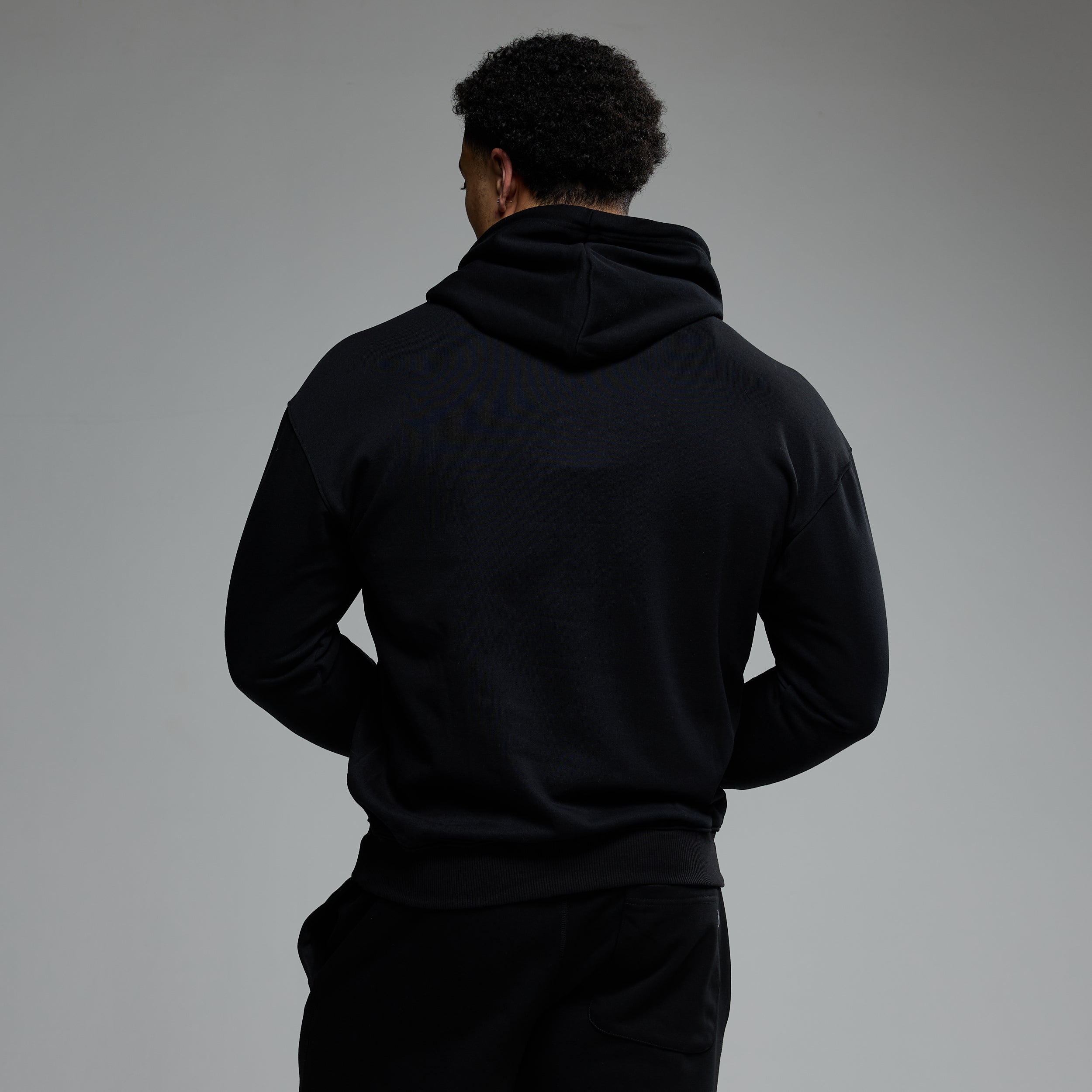 Vanquish Essential Black Oversized Pullover Hoodie