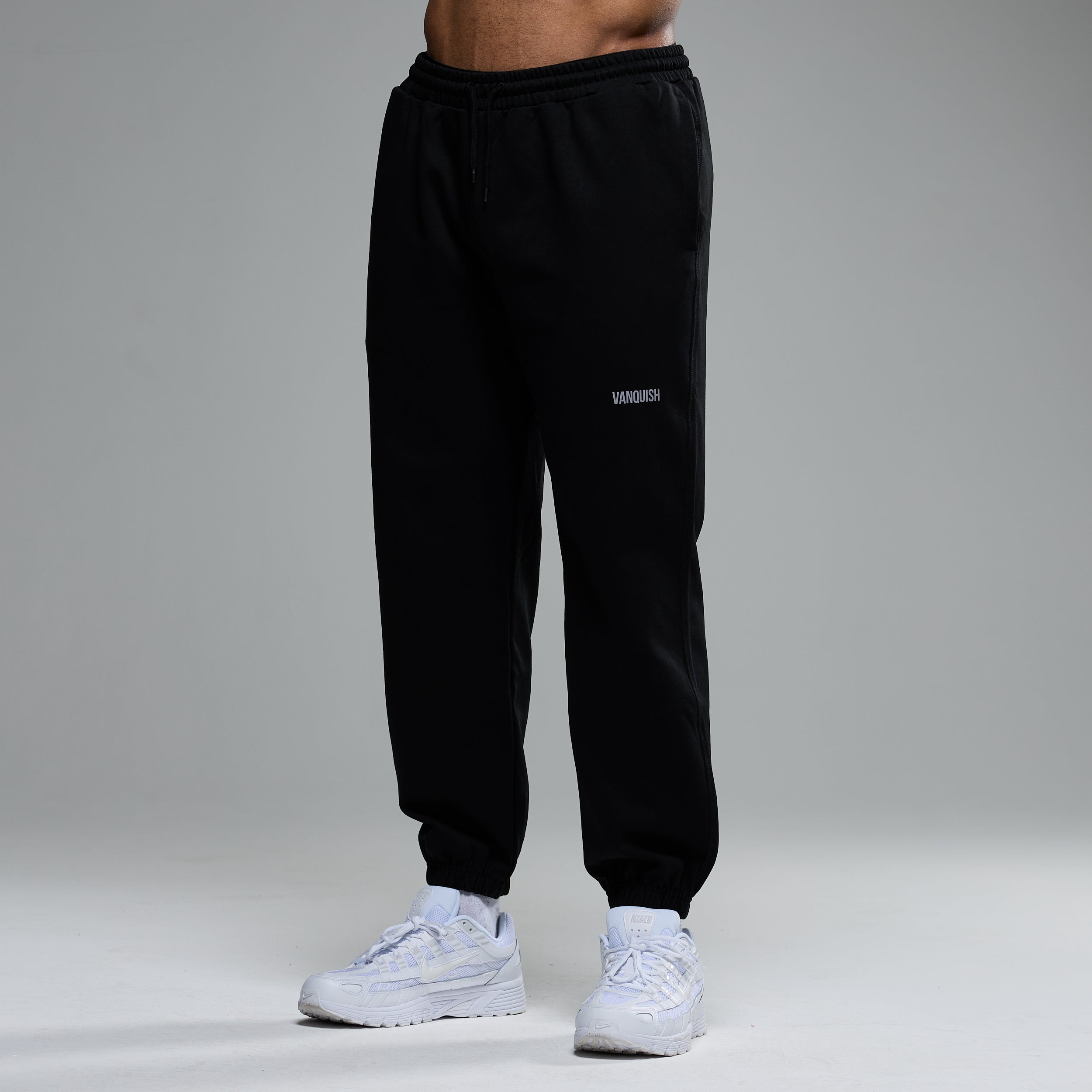 Vanquish Essential Black Oversized Sweatpants