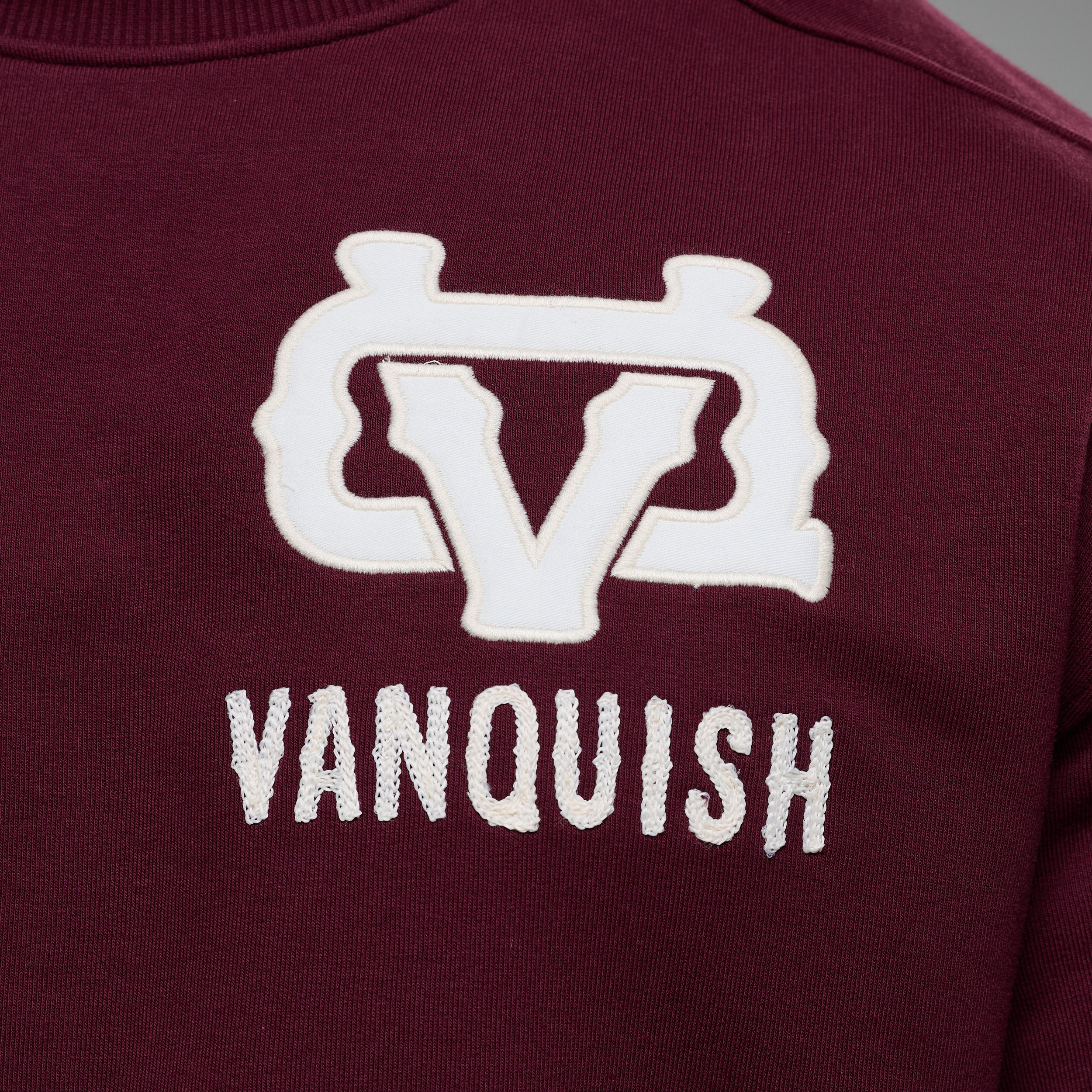 MONOGRAM OXBLOOD RED SWEATSHIRT