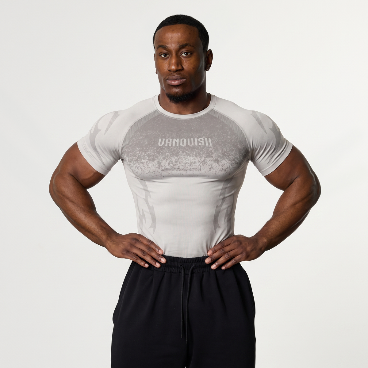 Tribal Compression Short Sleeve Multi 3 Pack - Purple, Grey, Black