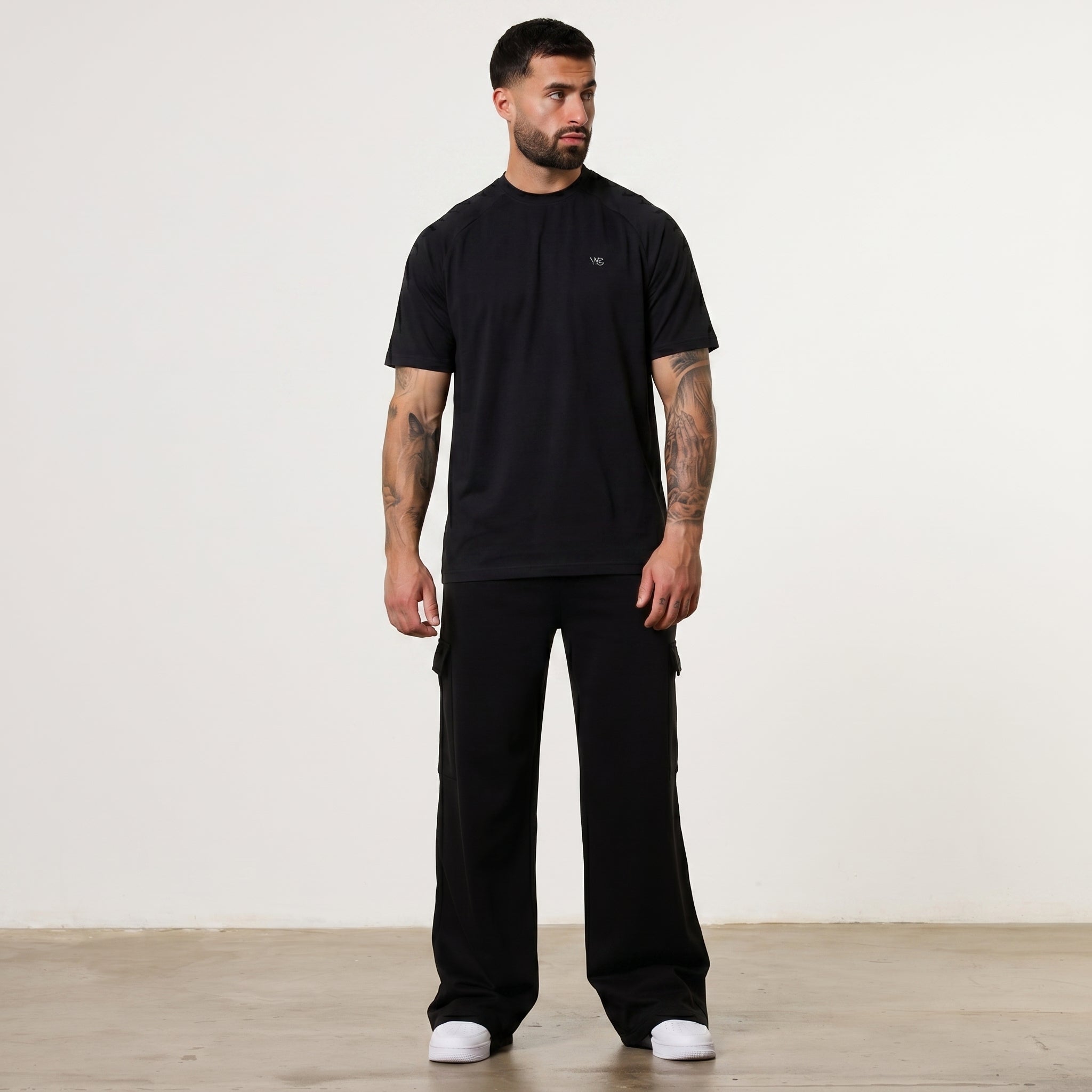 Vanquish Essential Black Performance Oversized T Shirt