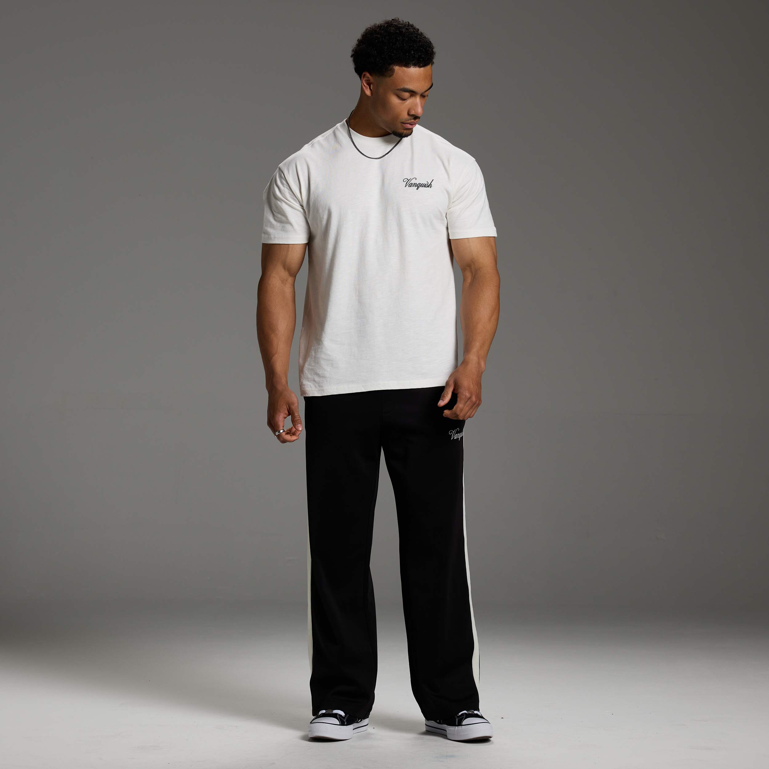 SLUB MINIMAL ECRU OVERSIZED T SHIRT