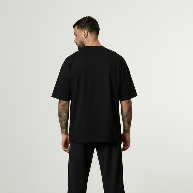 BLANK BLACK ULTRA OVERSIZED TEE