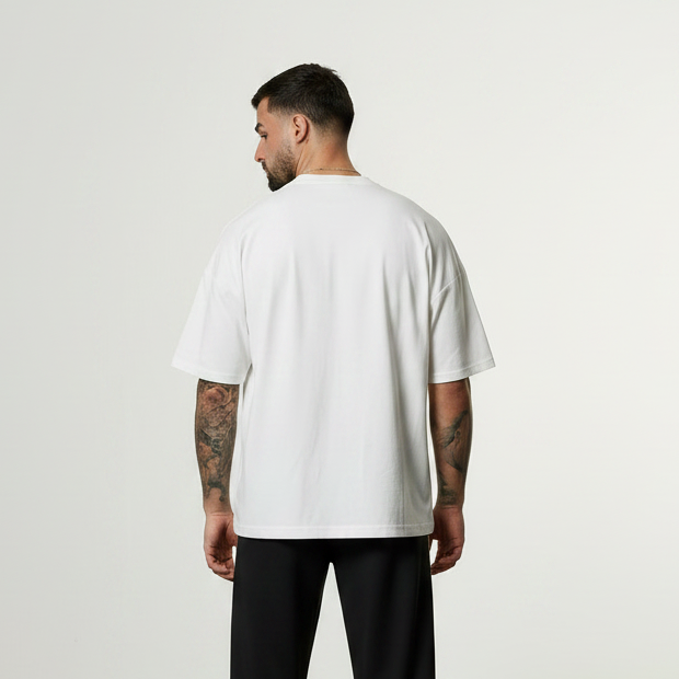 BLANK WHITE ULTRA OVERSIZED TEE