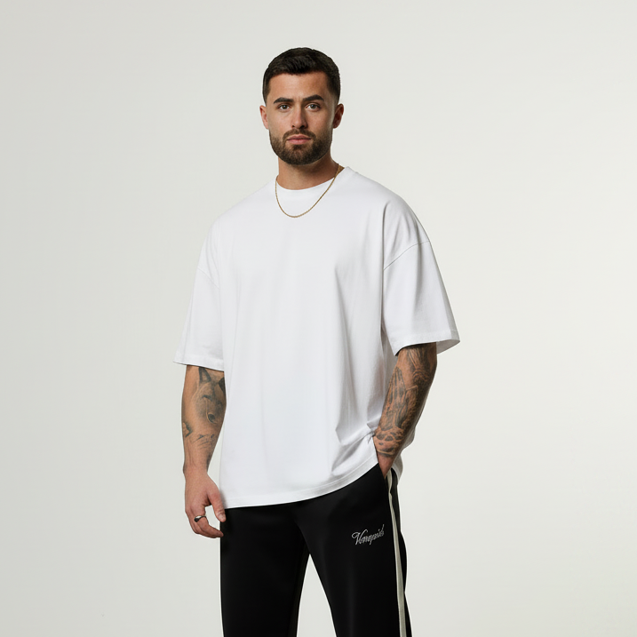 BLANK WHITE ULTRA OVERSIZED TEE
