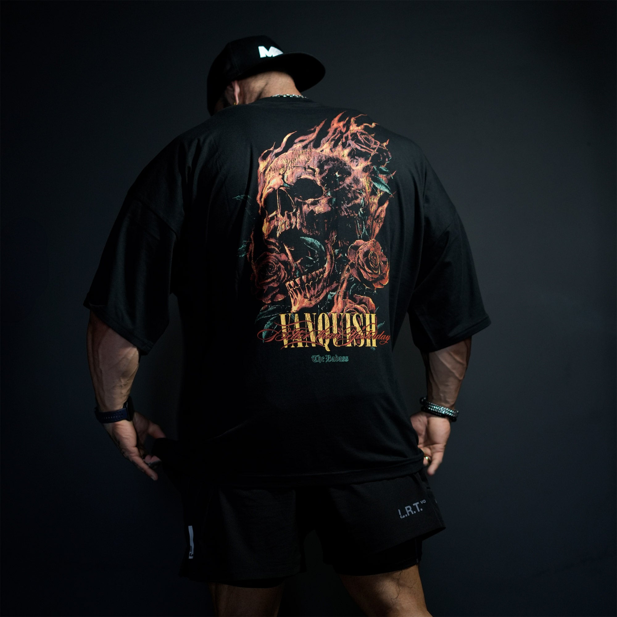VQ X BADASS BLACK OVERSIZED T Shirt