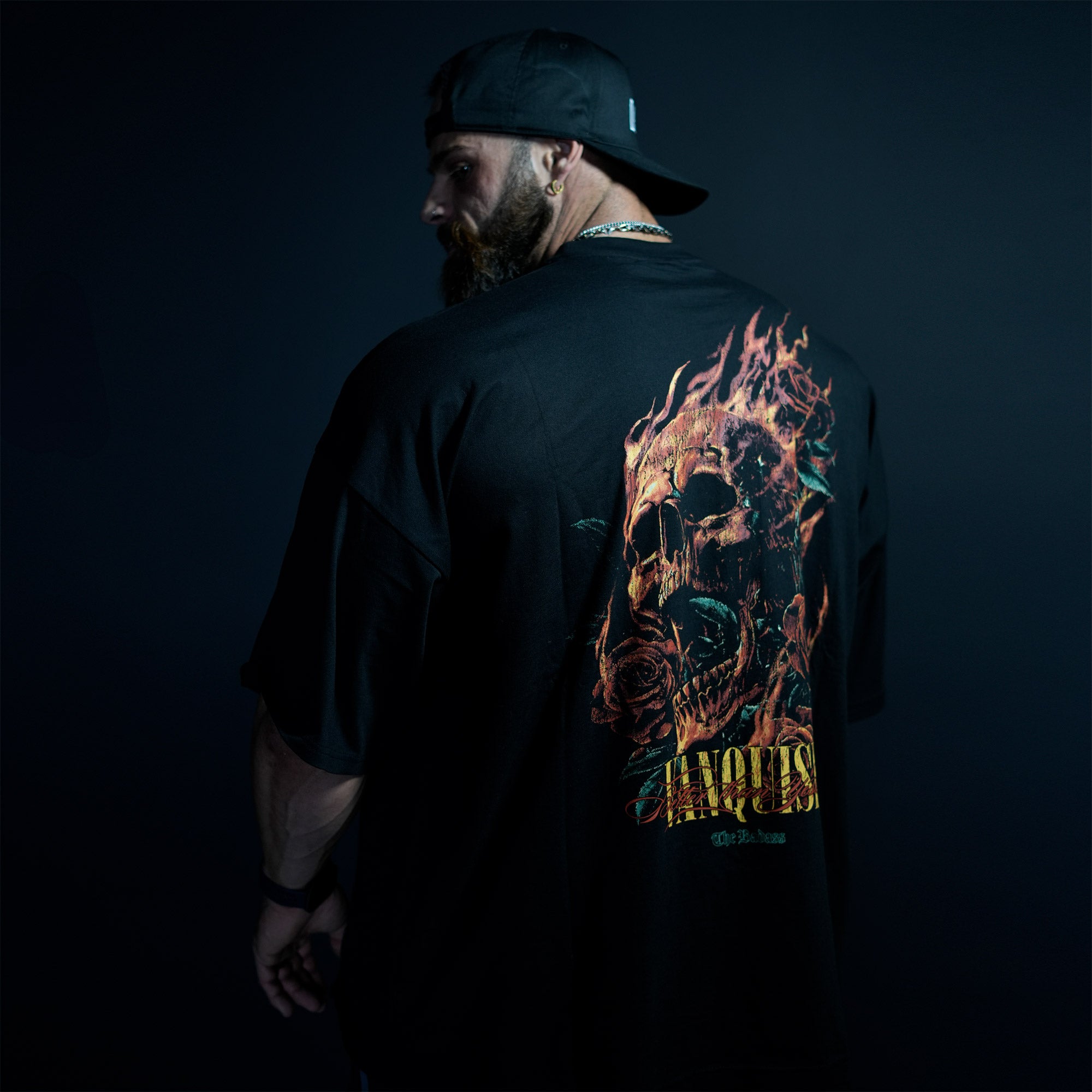 VQ X BADASS BLACK OVERSIZED T Shirt