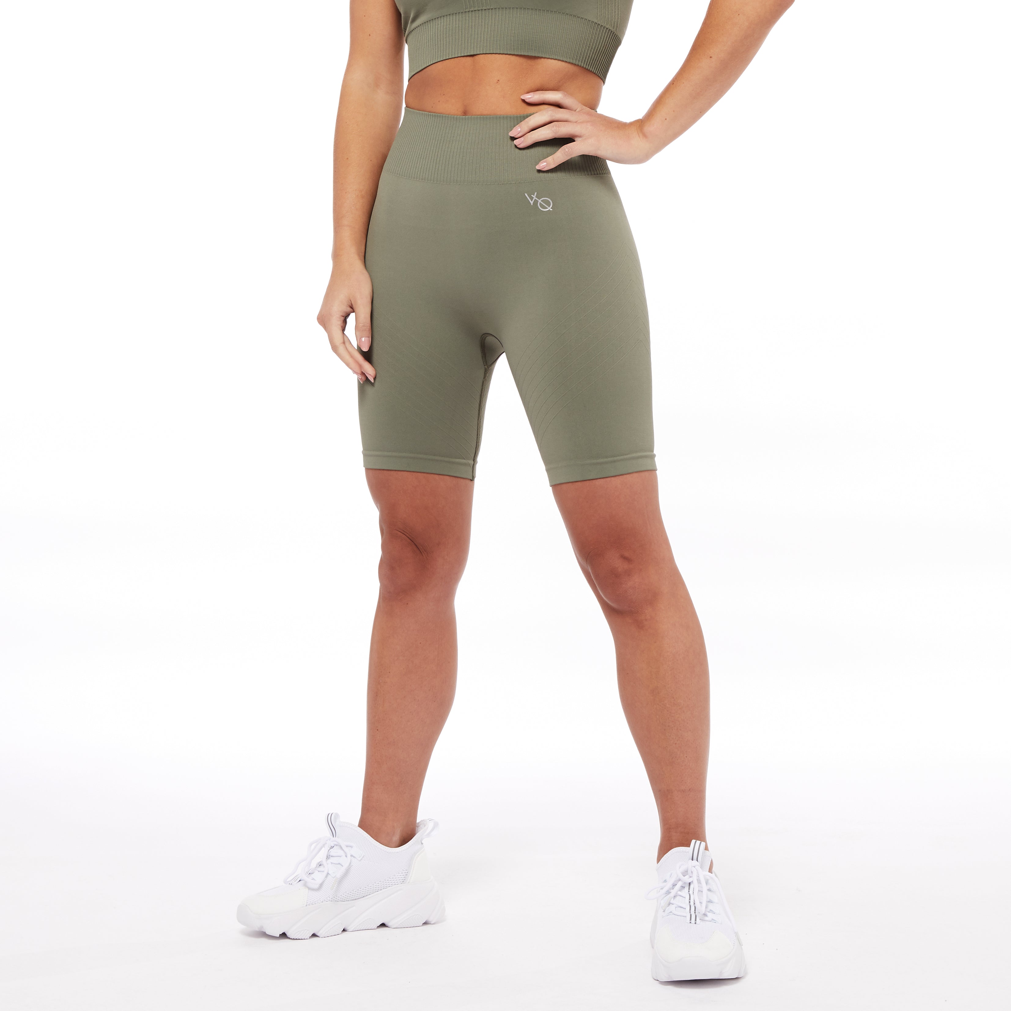 Vanquish Neutral Olive Seamless Cycling Shorts