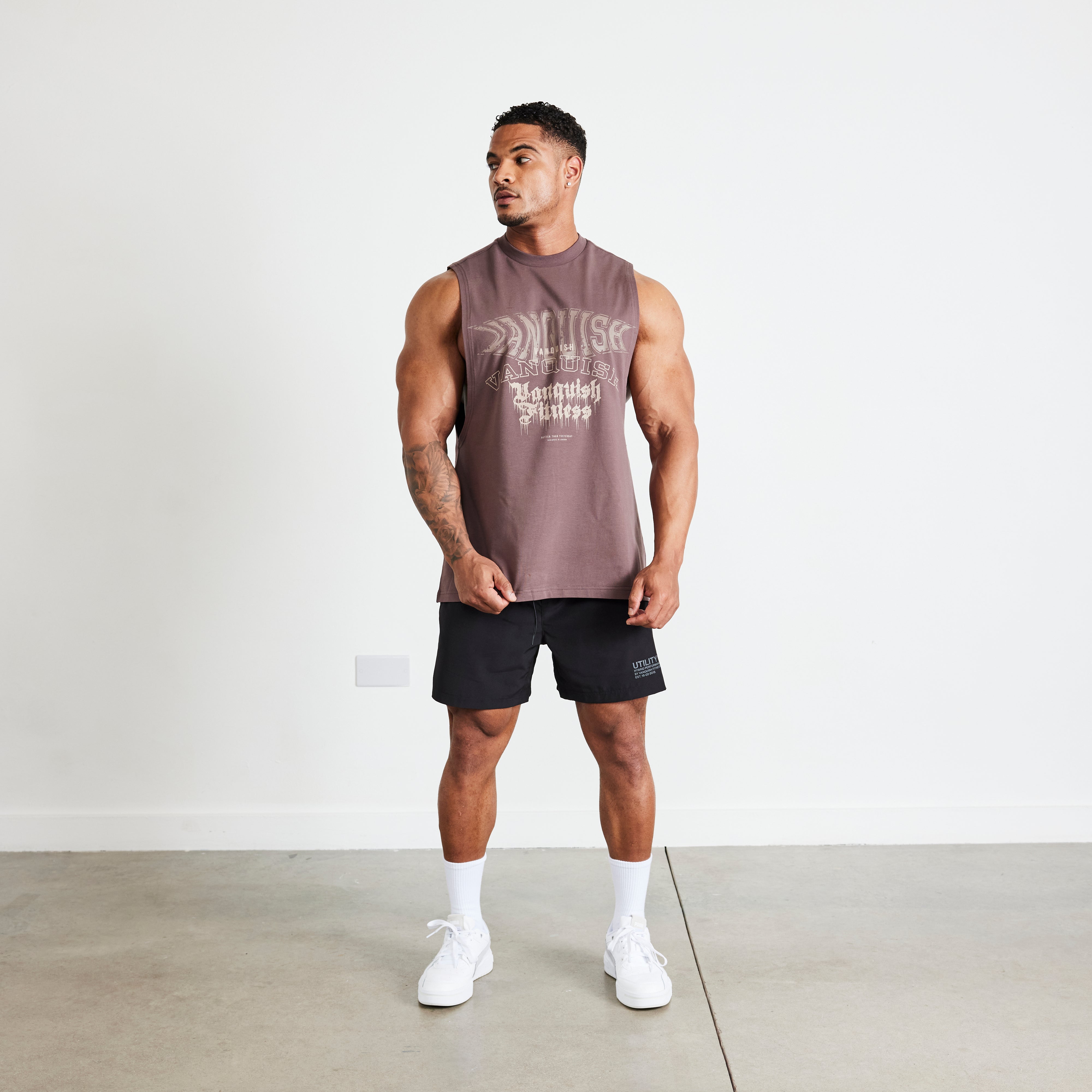 Vanquish TSP Dark Brown Metal Sleeveless T Shirt