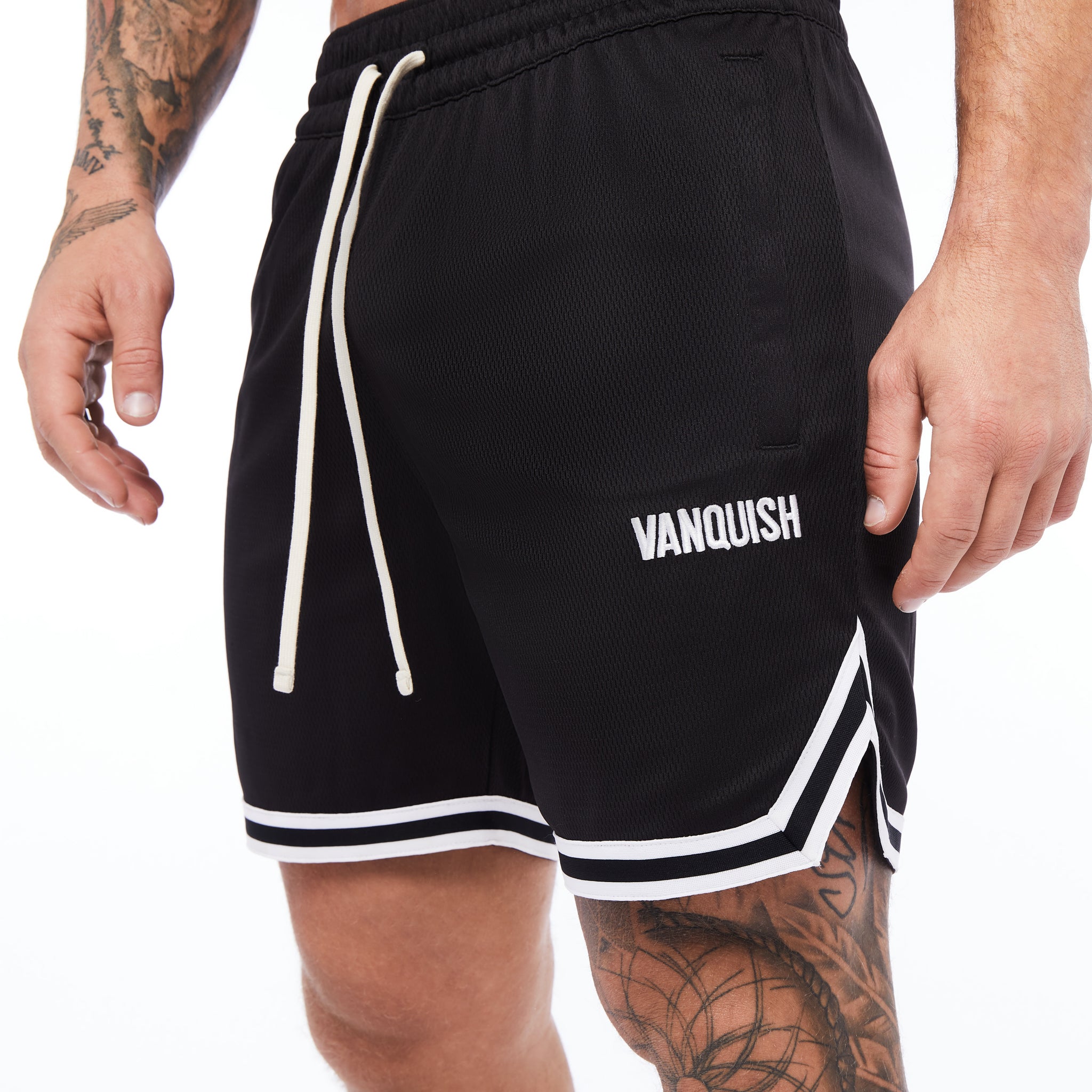Vanquish Throwback Black Shorts