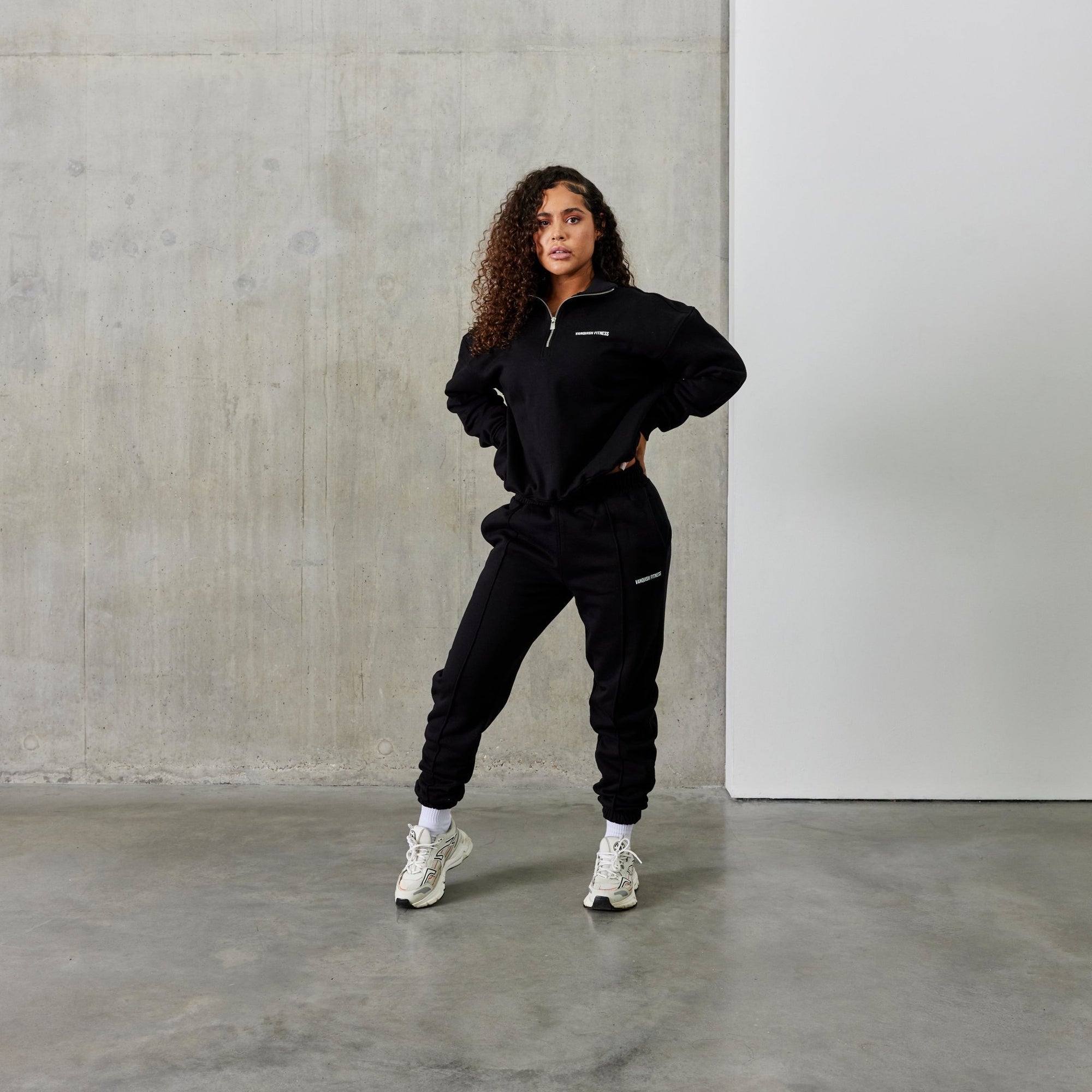 Vanquish Balance Black Pintuck Sweatpants - Vanquish Fitness