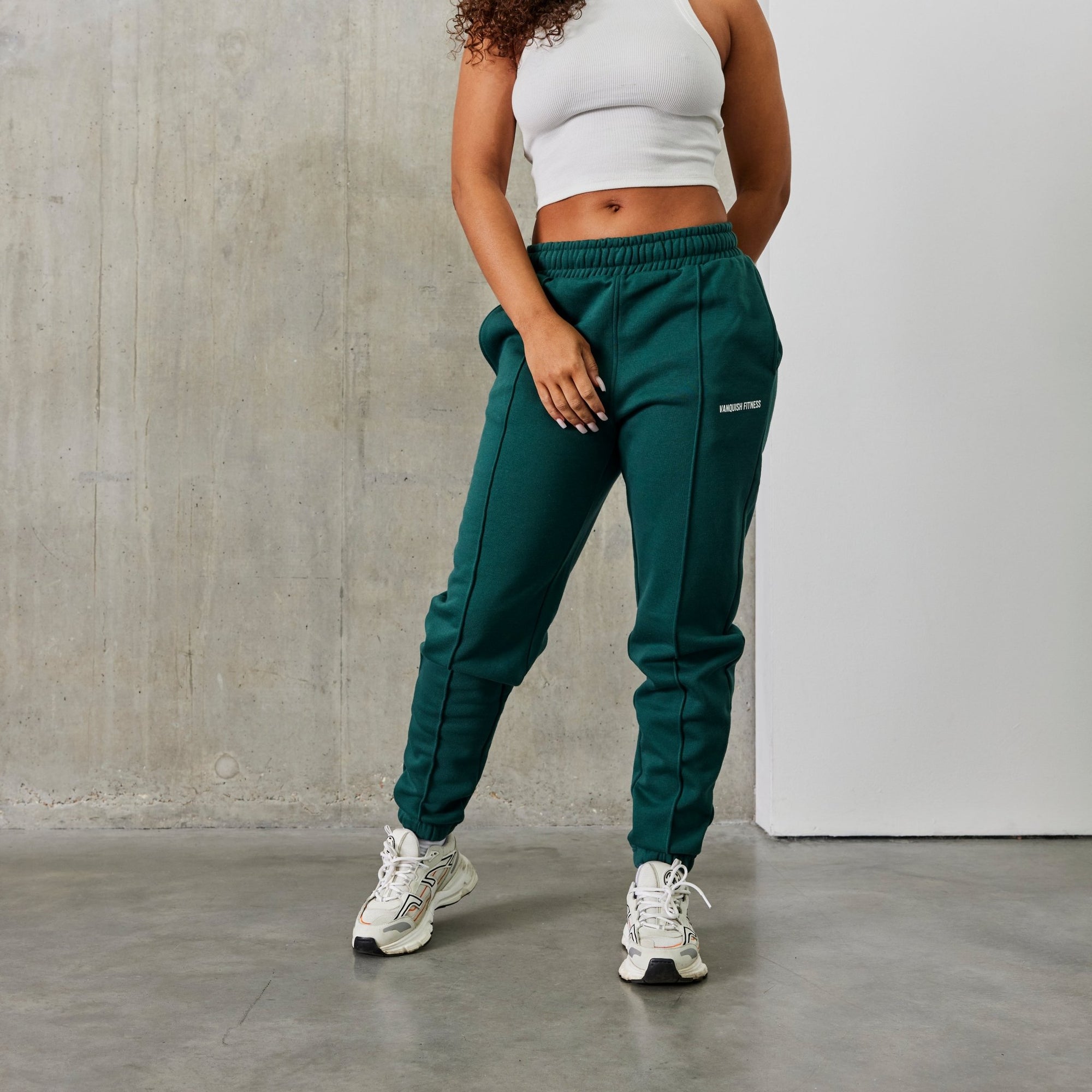 Vanquish Balance Green Pintuck Sweatpants - Vanquish Fitness