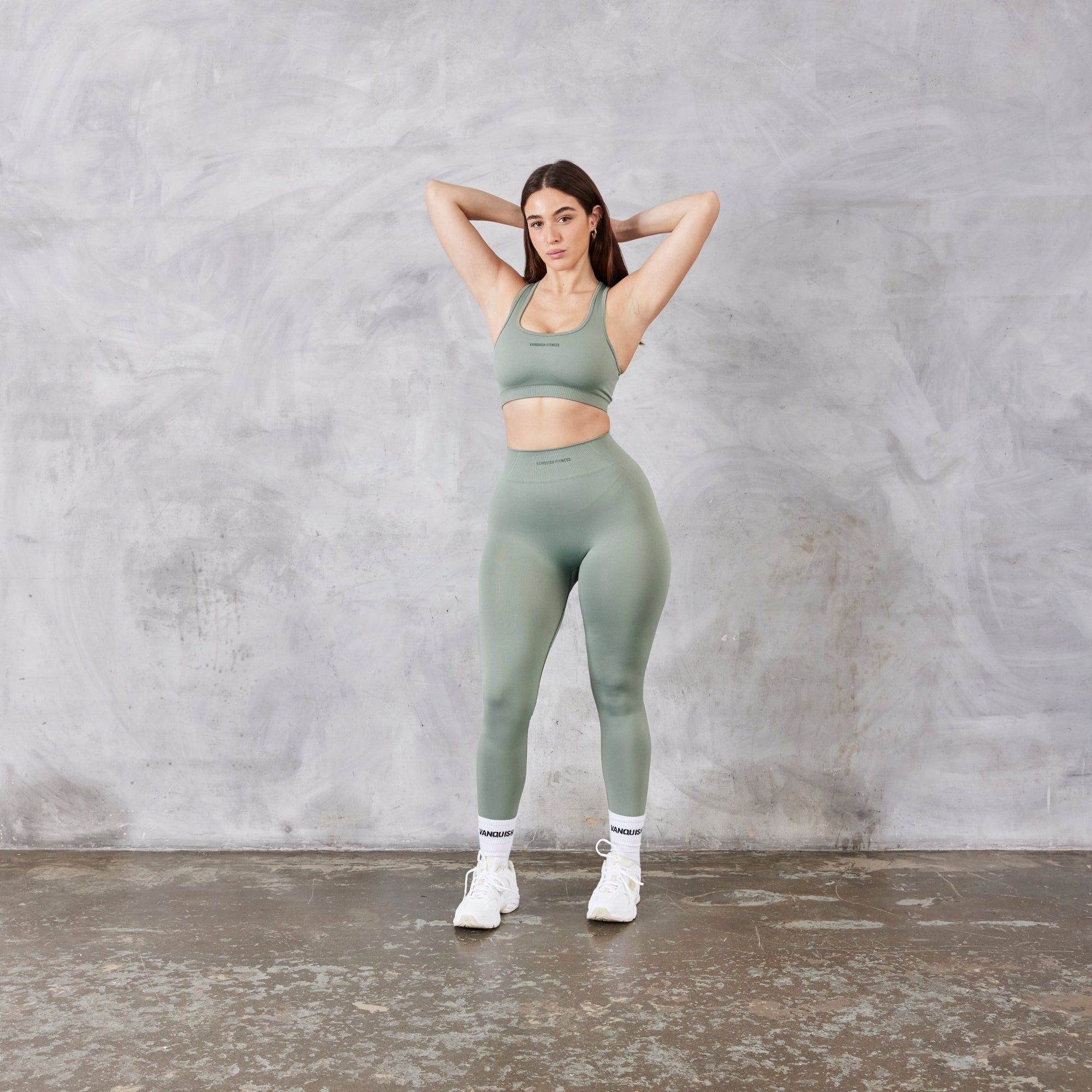 Vanquish Balance Seamless Sage Racerback Bra - Vanquish Fitness