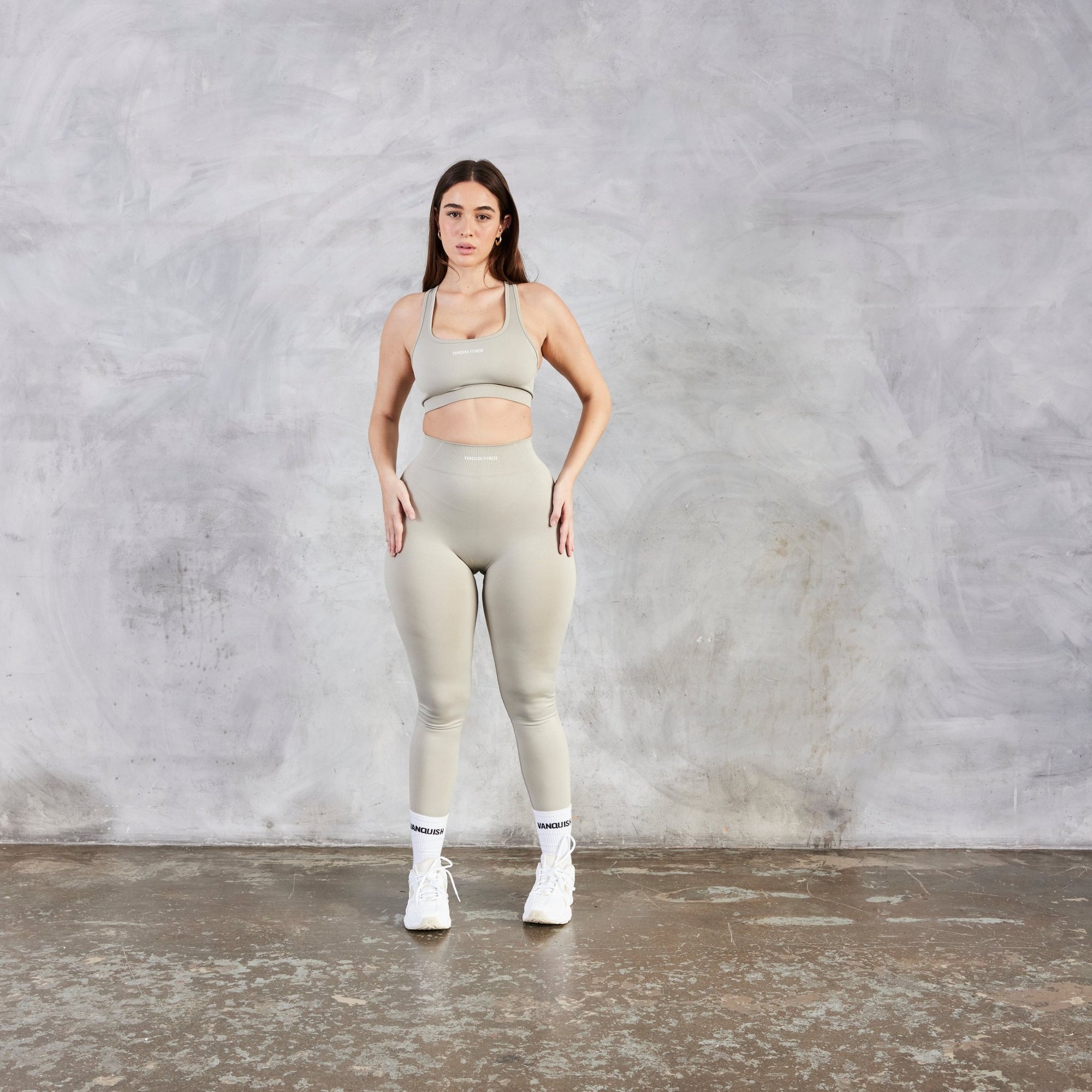 Vanquish Balance Seamless Stone Racerback Bra - Vanquish Fitness