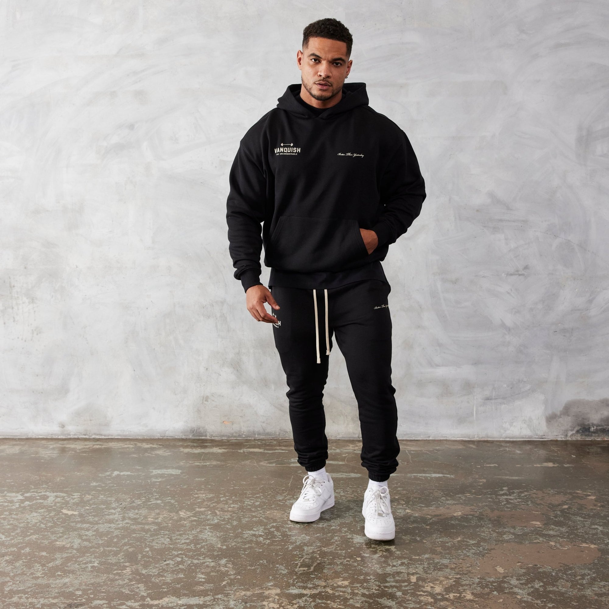 Vanquish Black Unconquerable Oversized Pullover Hoodie - Vanquish Fitness