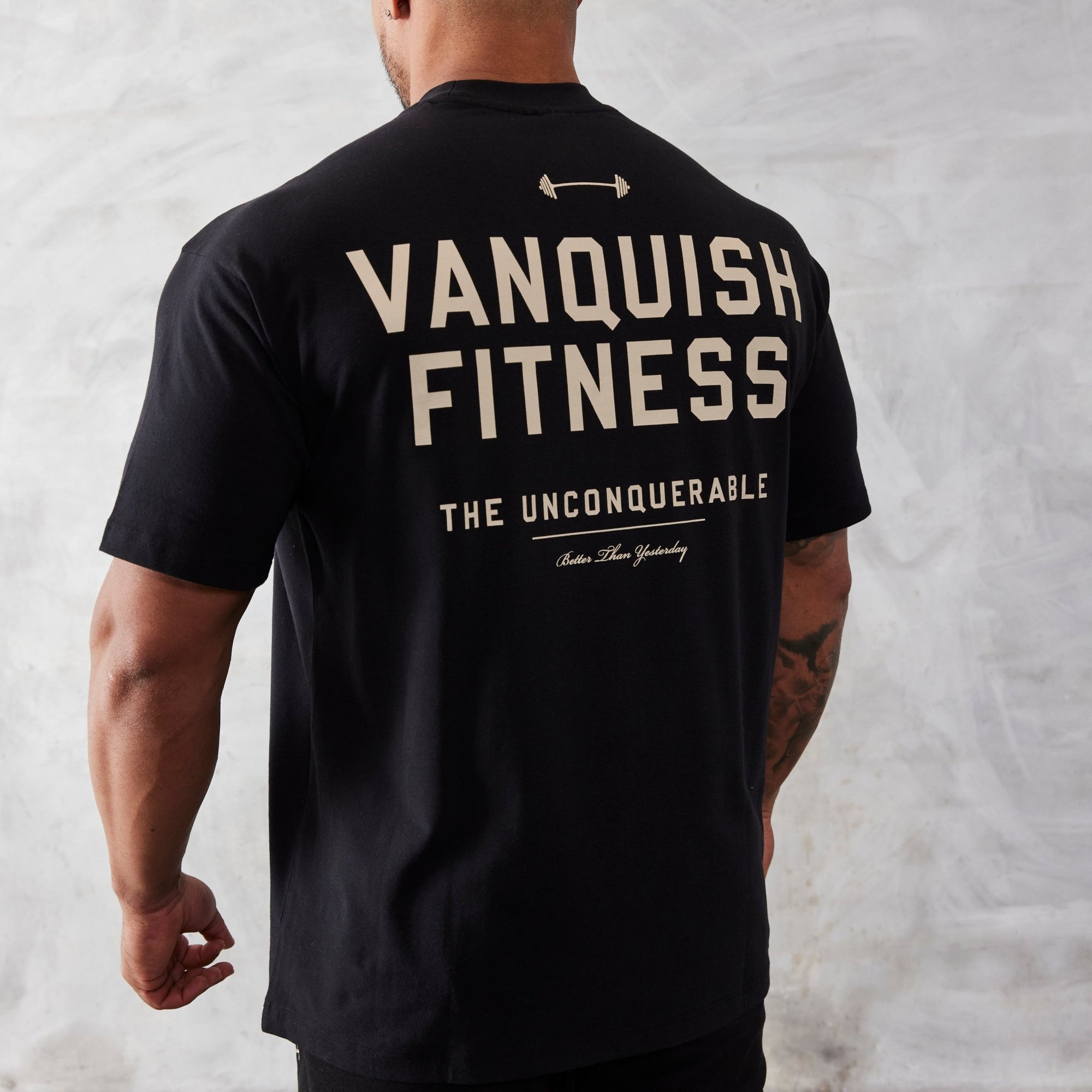 Vanquish Black Unconquerable Oversized T Shirt - Vanquish Fitness