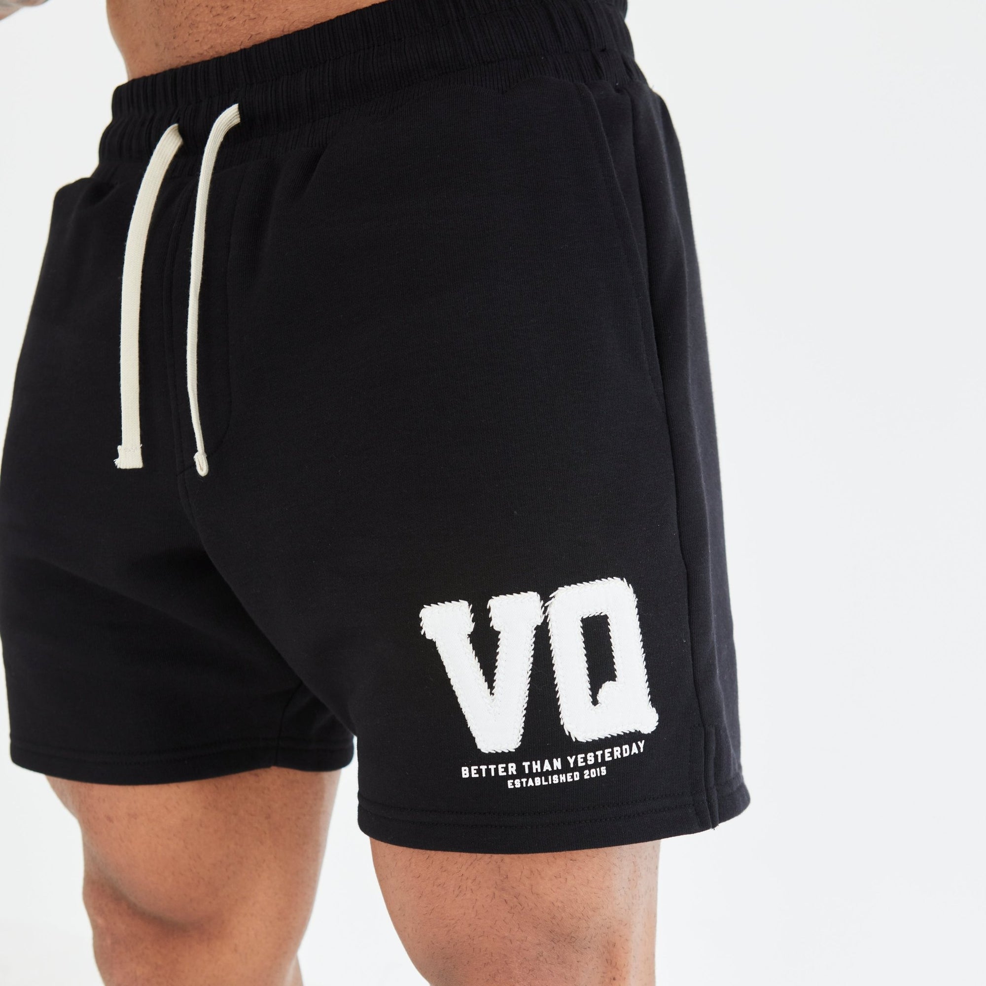 Vanquish Black Varsity Shorts - Vanquish Fitness