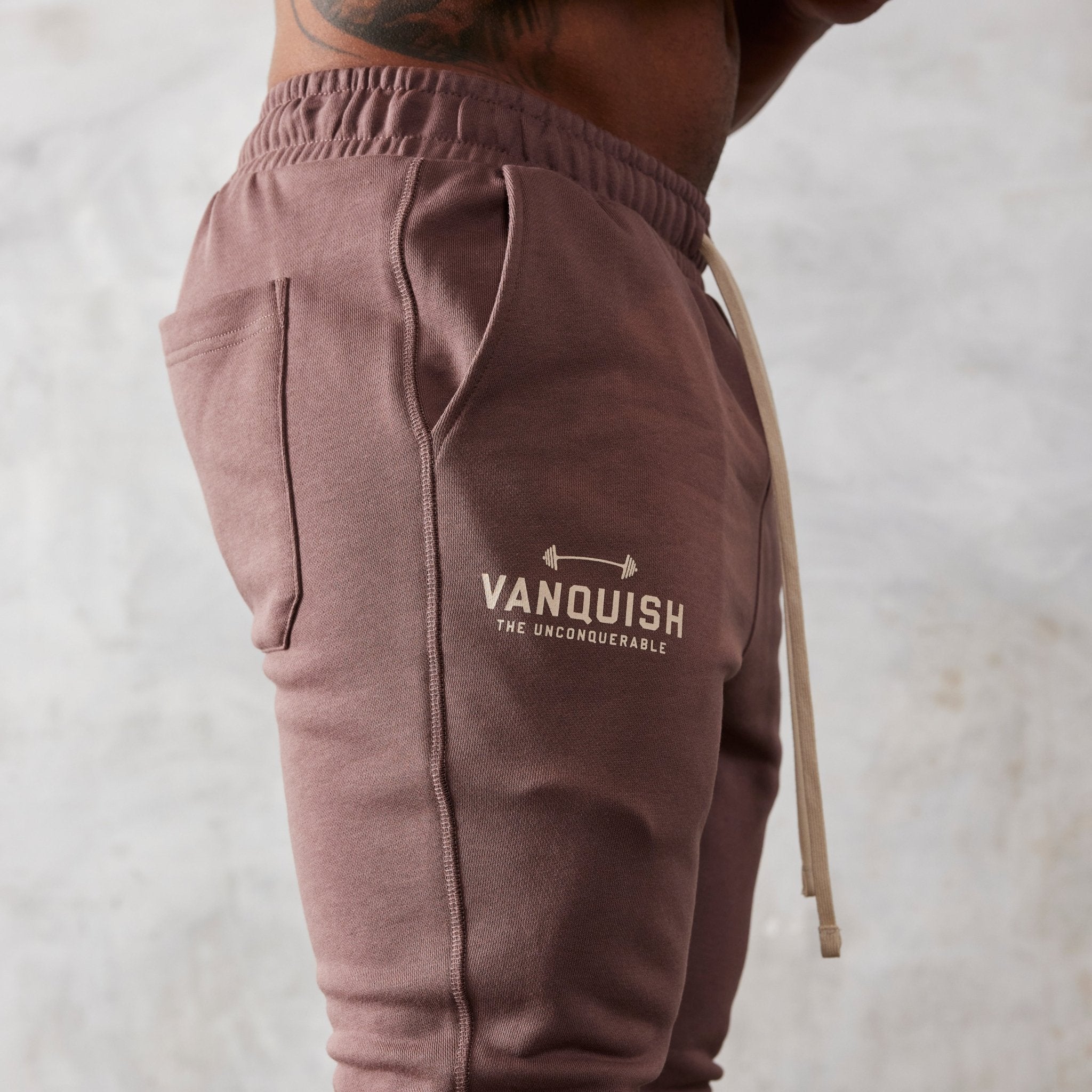 Vanquish Brown Unconquerable Tapered Sweatpants - Vanquish Fitness