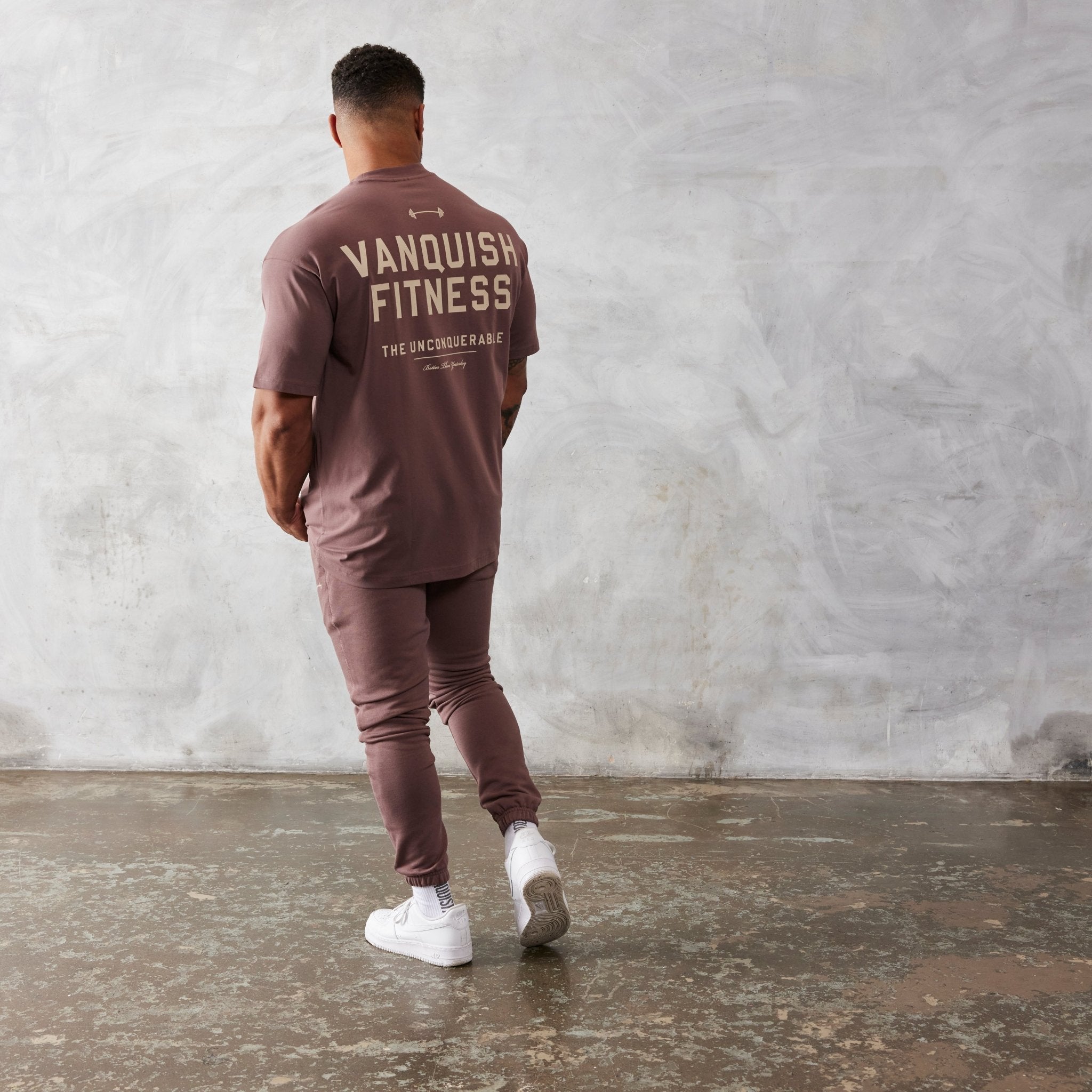Vanquish Brown Unconquerable Tapered Sweatpants - Vanquish Fitness